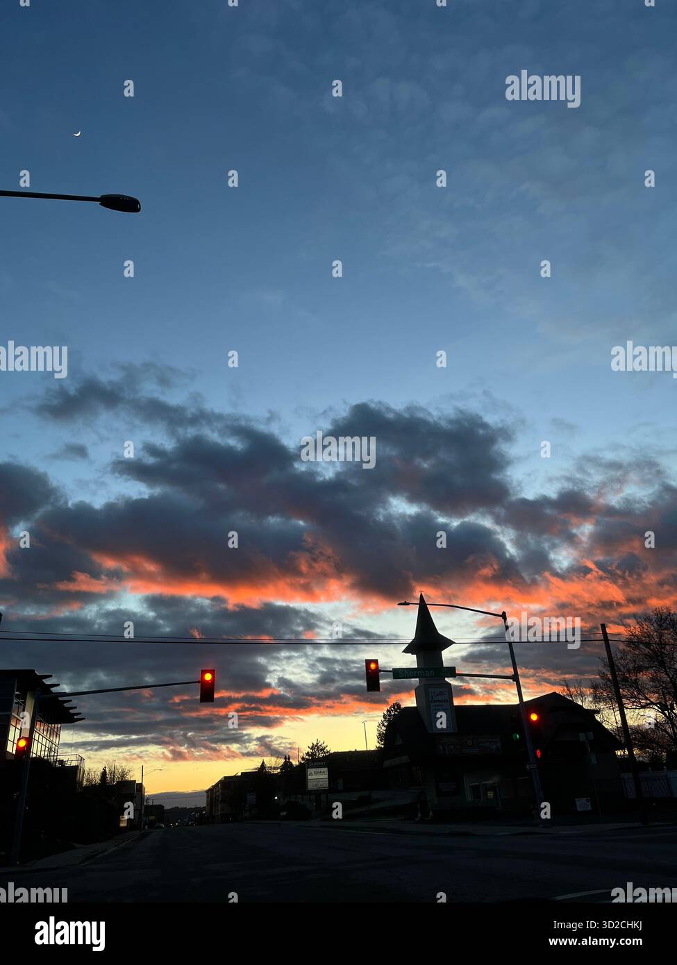 Dramatische Sturmwolken am Himmel Stockfoto