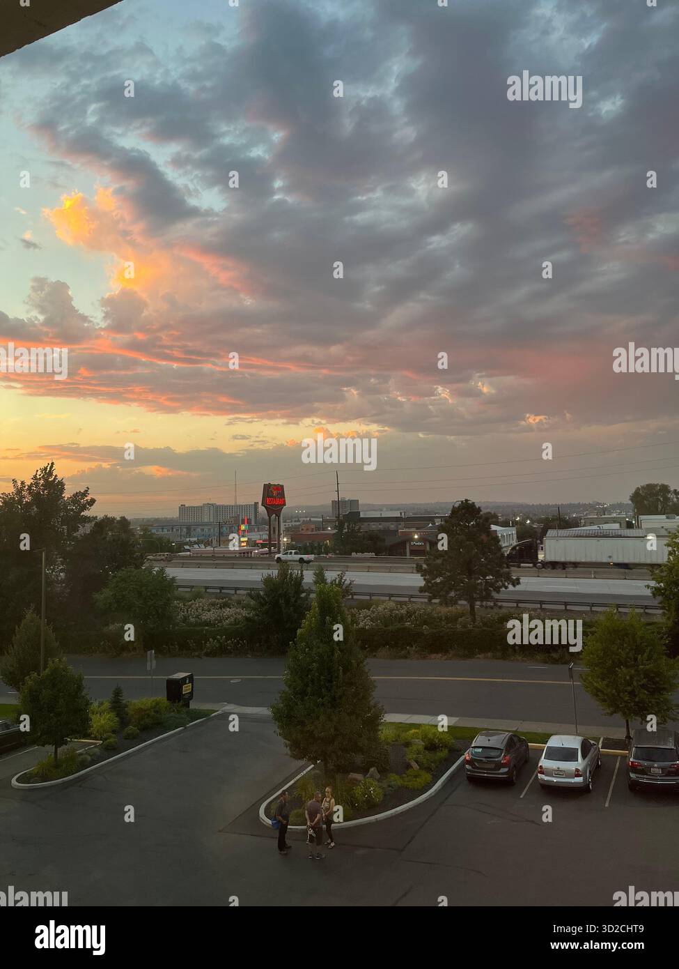 Dramatische Sturmwolken am Himmel Stockfoto