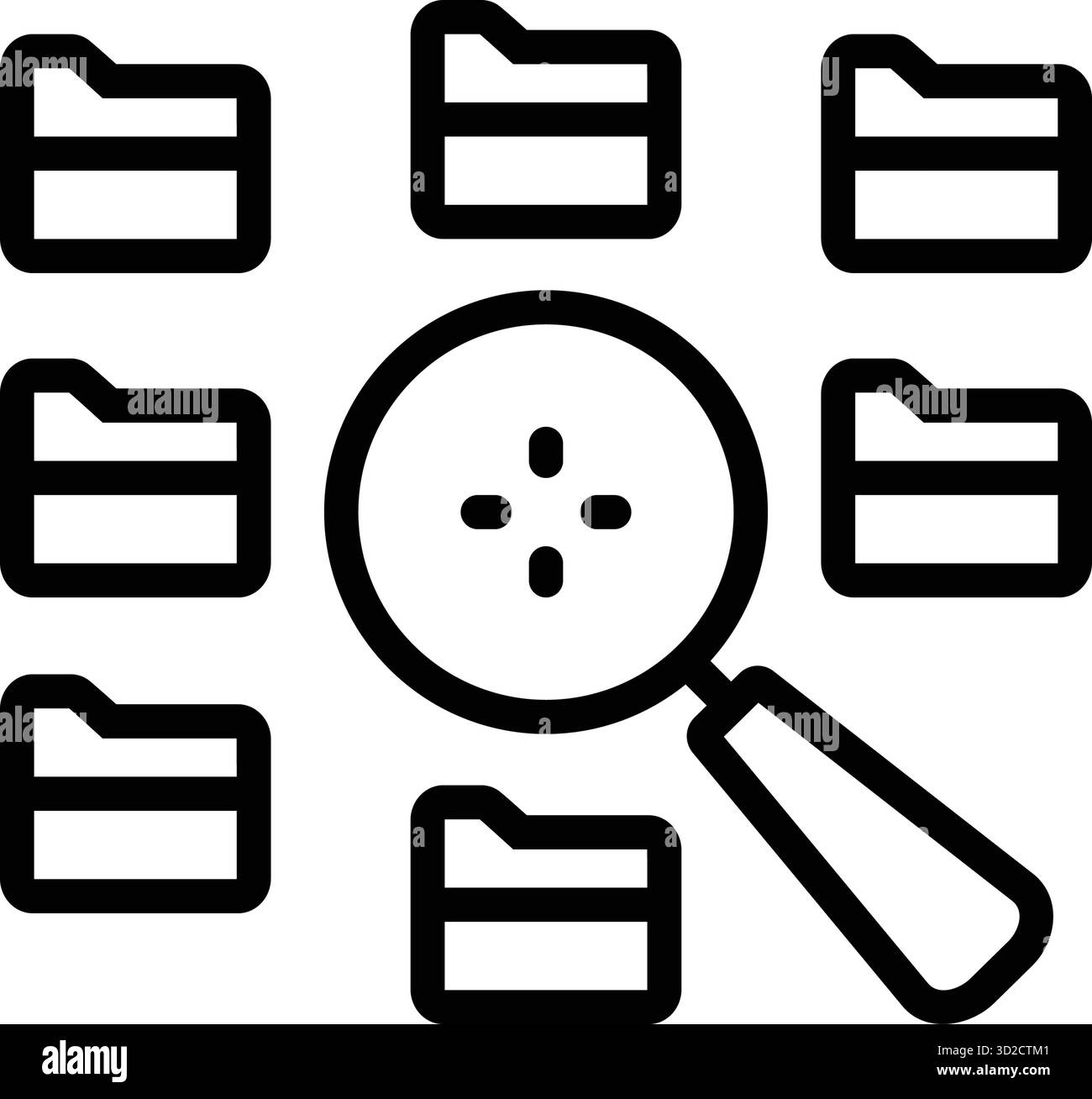 Symbol zum Abrufen von Informationen, Informationen Stock Vektor