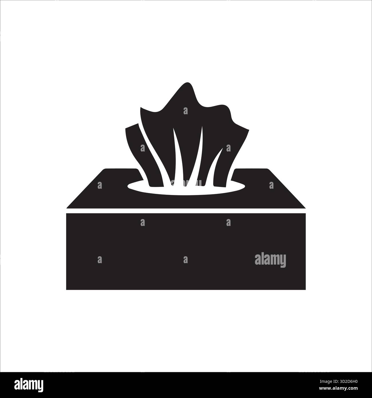 Stilvolle Tissue-Box-Abdeckung für Heim- und Bürodekoration Stock Vektor