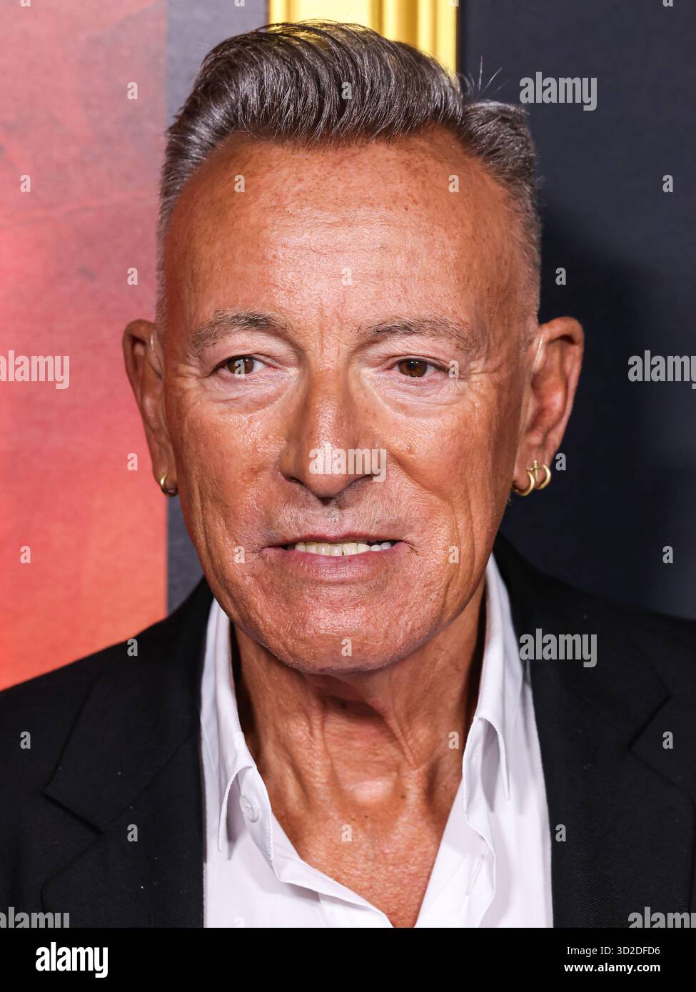 HOLLYWOOD, LOS ANGELES, KALIFORNIEN, USA - 22. OKTOBER: Der US-amerikanische Sänger, Songwriter und Gitarrist Bruce Springsteen kommt am 2025 AFI (American Film Institute) fest, das von Canva präsentiert wird - Eröffnungsabend Gala Premiere von Springsteen: Deliver Me from Nowhere der 20th Century Studios, das am 22. Oktober 2025 im TCL Chinese Theatre IMAX in Hollywood, Los Angeles, Kalifornien, USA stattfindet. (Foto: Xavier Collin/Image Press Agency) Stockfoto