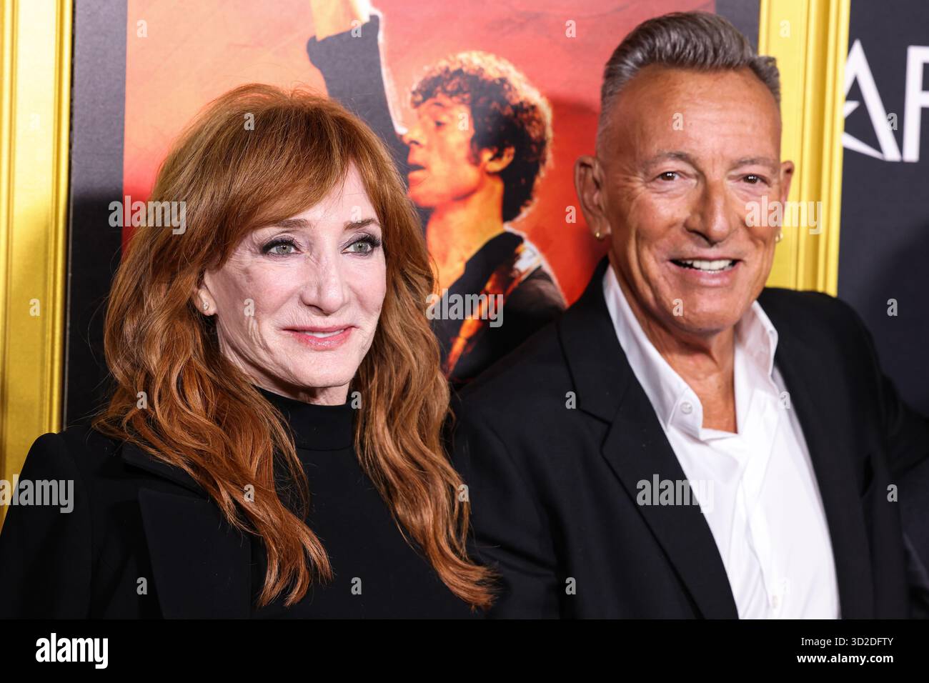 HOLLYWOOD, LOS ANGELES, KALIFORNIEN, USA - 22. OKTOBER: Der amerikanische Singer-Songwriter und Gitarrist Patti Scialfa und der Ehemann/amerikanische Sänger, Songwriter und Gitarrist Bruce Springsteen treffen am AFI (American Film Institute) fest 2025 ein 2025, das von Canva präsentiert wird. (Foto: Xavier Collin/Image Press Agency) Stockfoto