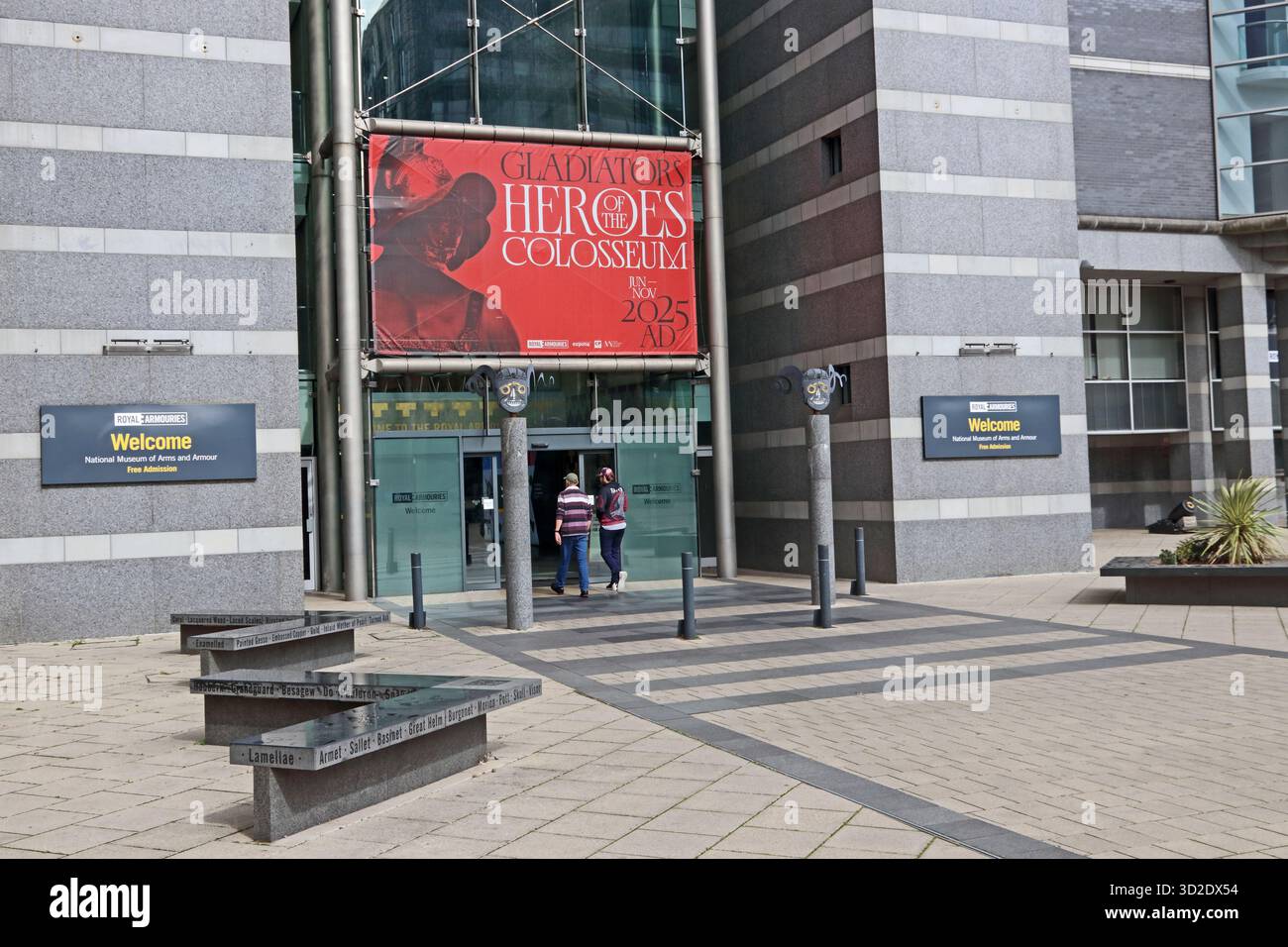 Eintritt zu Royal Armouries, Leeds Stockfoto