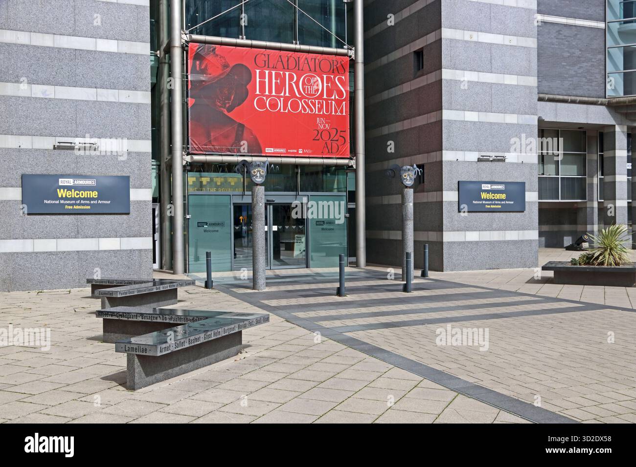 Eintritt zu Royal Armouries, Leeds Stockfoto