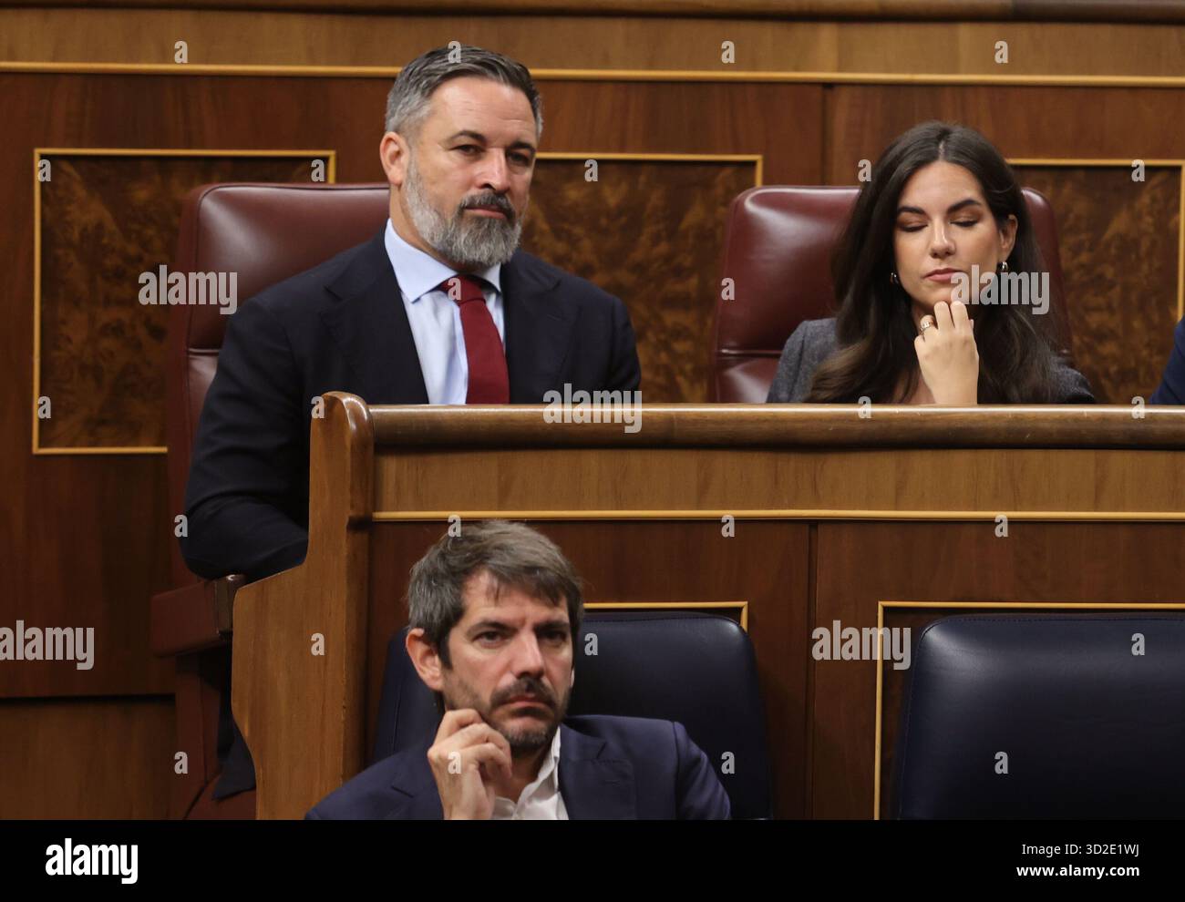 Madrid, 22.10.2025. Abgeordnetenkongress. Plenartagung für die Aufsicht der Regierung und dringende Anfragen. Foto: Jaime García. ARCHDC. Quelle: Album / Archivo ABC / Jaime García Stockfoto
