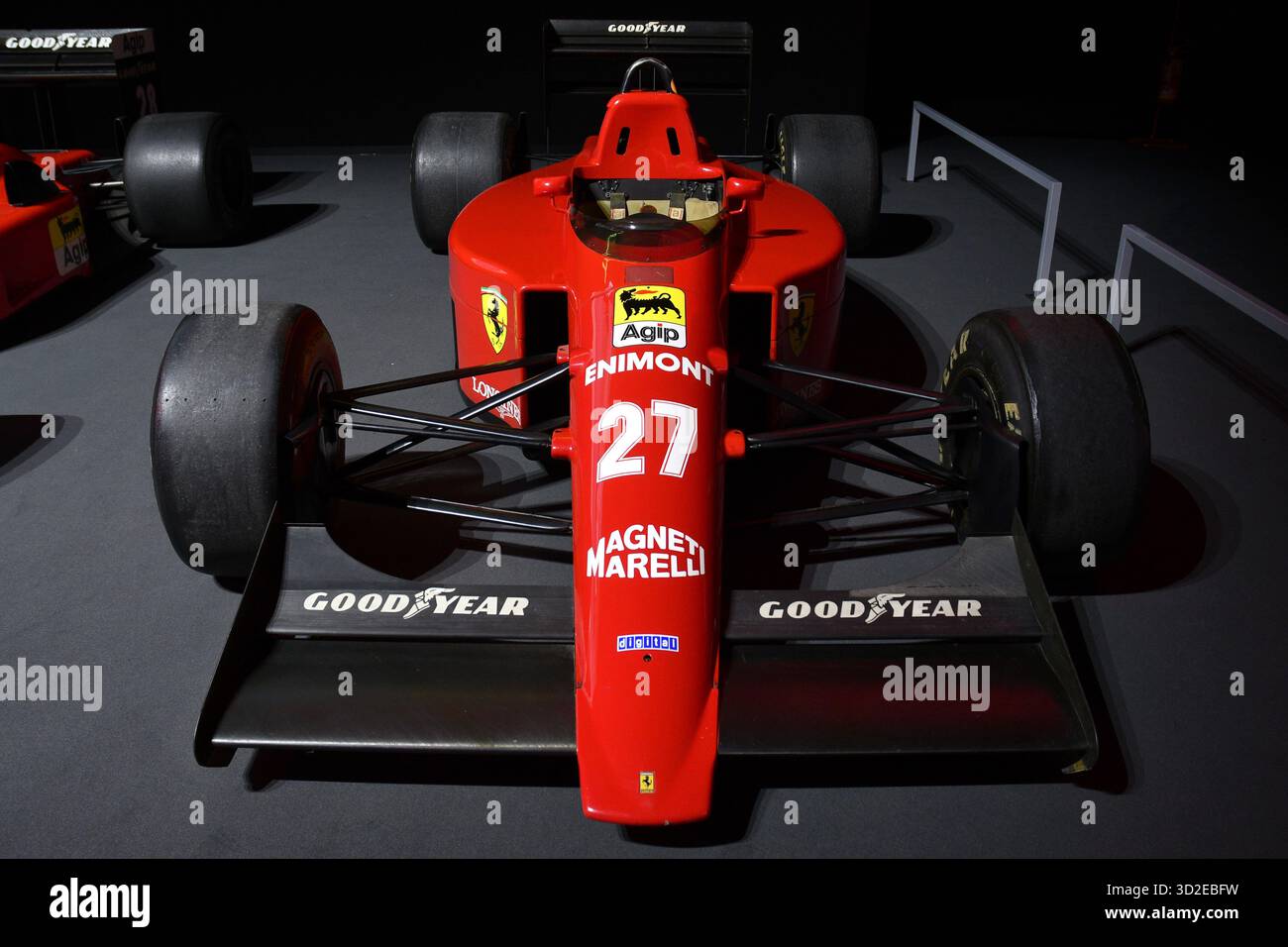 Scarperia, Italien - 24. Oktober 2025: Ferrari 640 oder F189 ex Nigel Mansell und Gerhard Berger im Ferrari World Finals 2025 im Mugello C Stockfoto