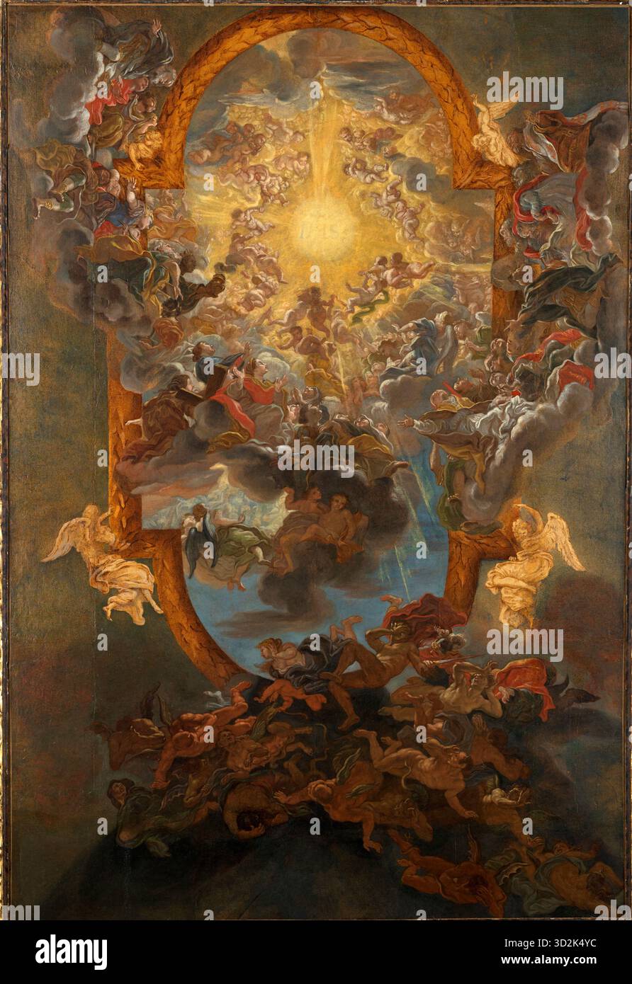 Der Triumph des Namens Jesu. Il Baciccio (Giovanni Battista Gaulli). 1676-79. Stockfoto