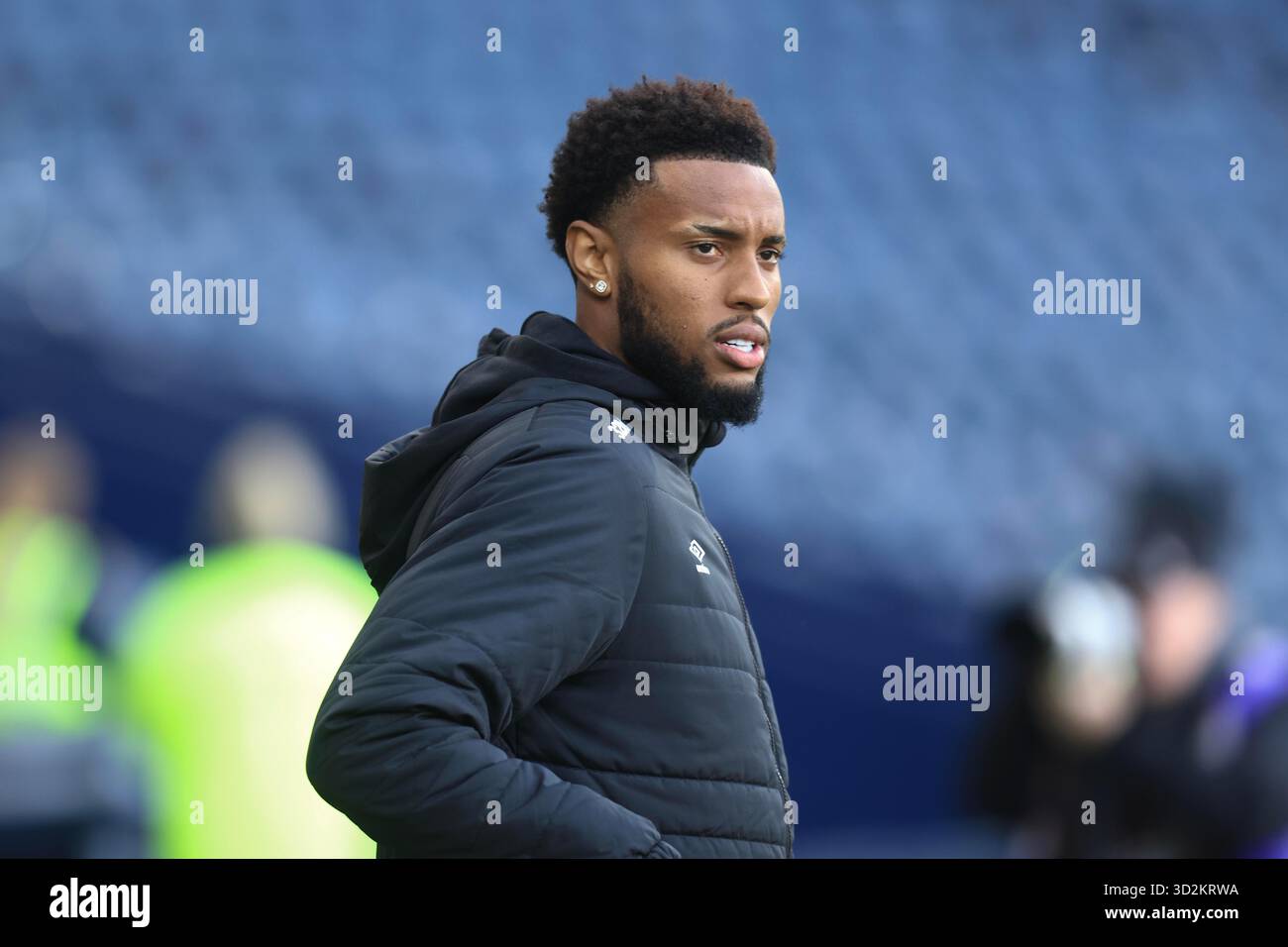 Hampden Park, Glasgow, Großbritannien. November 2025. Halbfinale des schottischen Premier Sports Cup, Rangers gegen Celtic; Youssef Chermiti von Rangers Credit: Action Plus Sports/Alamy Live News Stockfoto