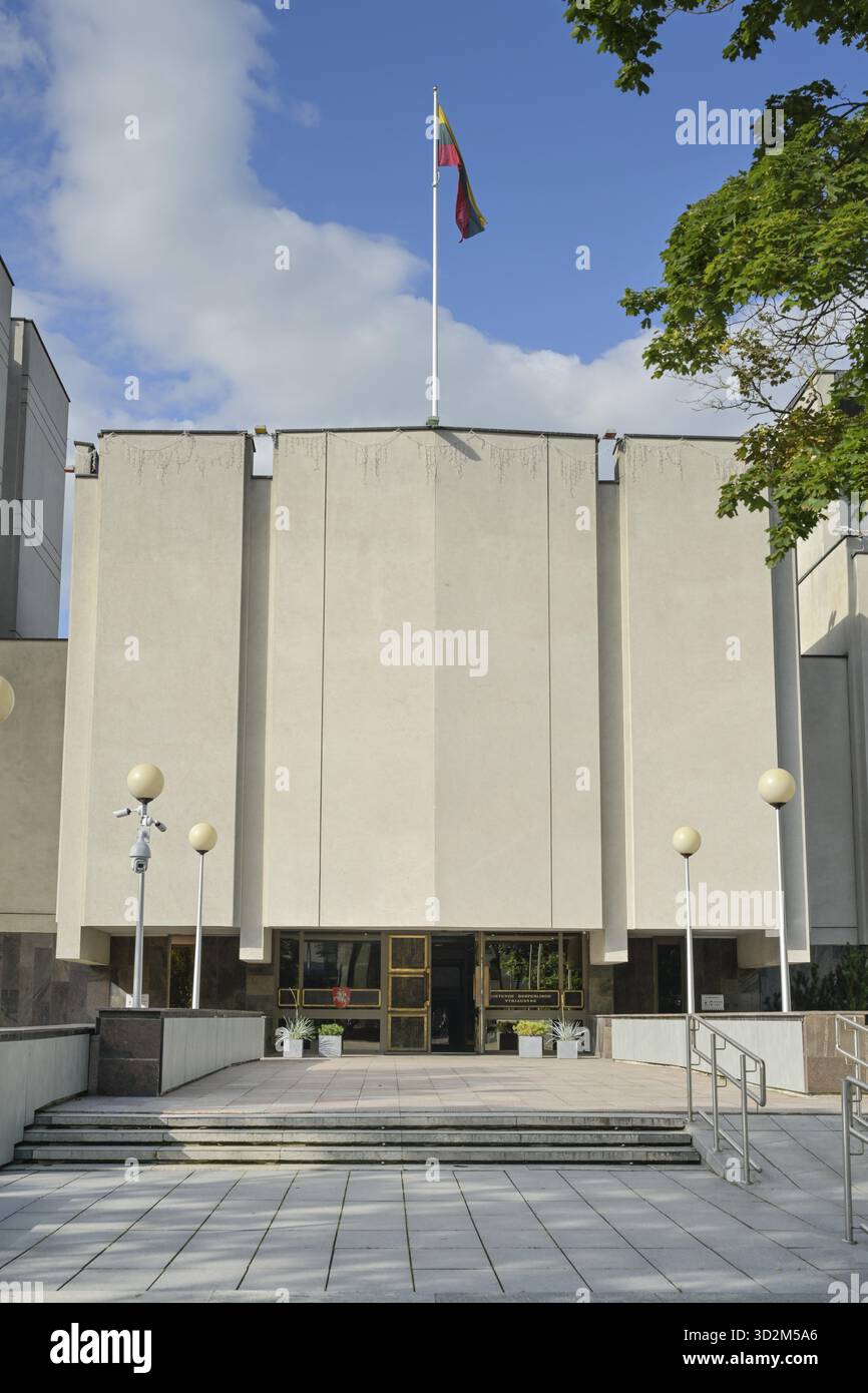 Regierungssitz, Ministerkabinett, Regierung der Republik Litauen LRV, Lietuvos Respublikos Vyriausybe, Vilnius, Litauen Stockfoto