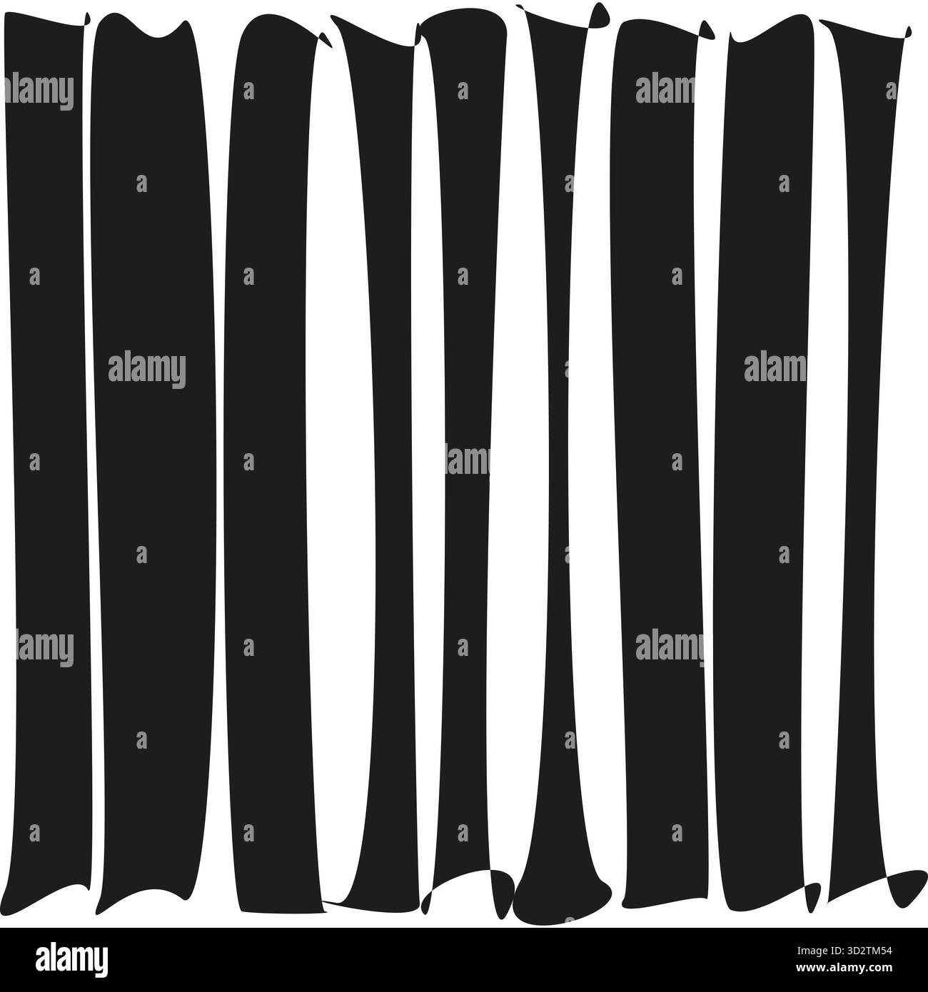 Abstraktes Spaltenmuster. Verschiedene vertikale Linien. Dynamisches Vektorelement. Auffällige, einfache Struktur. EPS 10. Stock Vektor