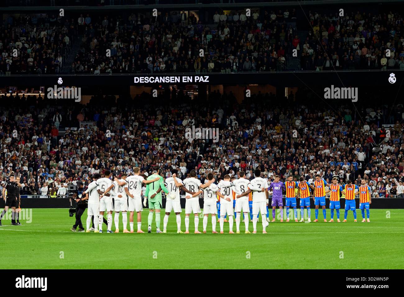 Foto der Mannschaft von Real Madrid beim LALIGA EA SPORTSPIEL zwischen Real Madrid CF und Valencia CF im Santiago Bernabeu Stadion am 1. November 2025. - 01/11/2025 - Spanien / Madrid / Madrid - LGM / Le Pictorium Stockfoto