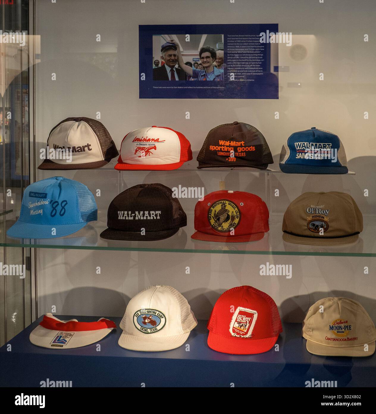 Das Walmart Museum im Zentrum von Bentonville, Arkansas Stockfoto