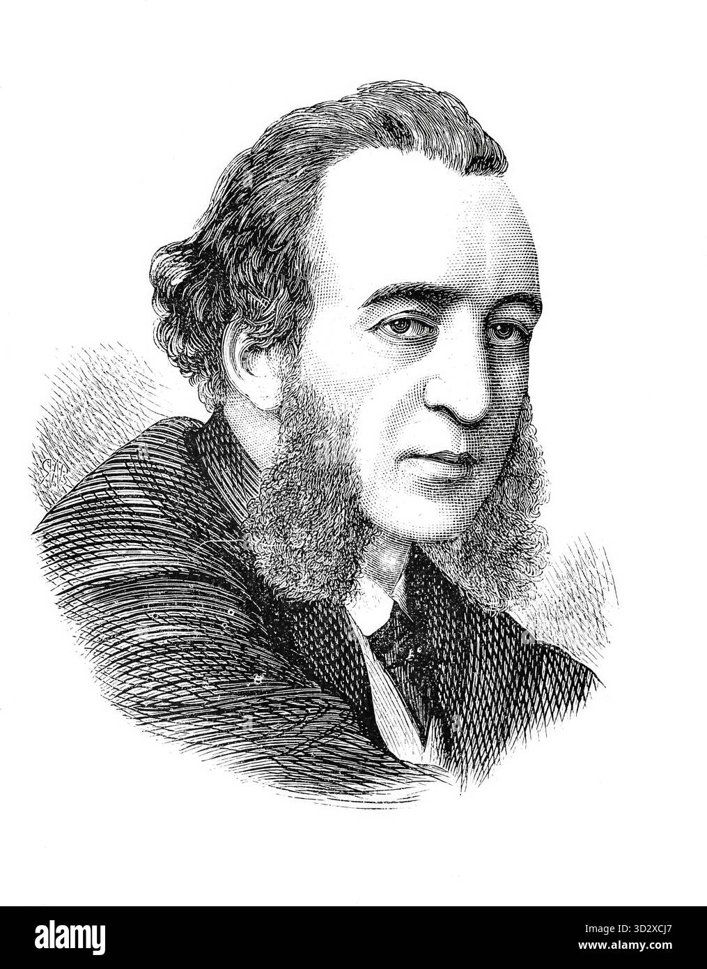 Fähre Jules Francois 5. April 1832 bis 17. April. März 1893 war ein französischer Politiker der Dritten Republik. Er war 1880-81 und 1883-85 Ministerpräsiden Stockfoto