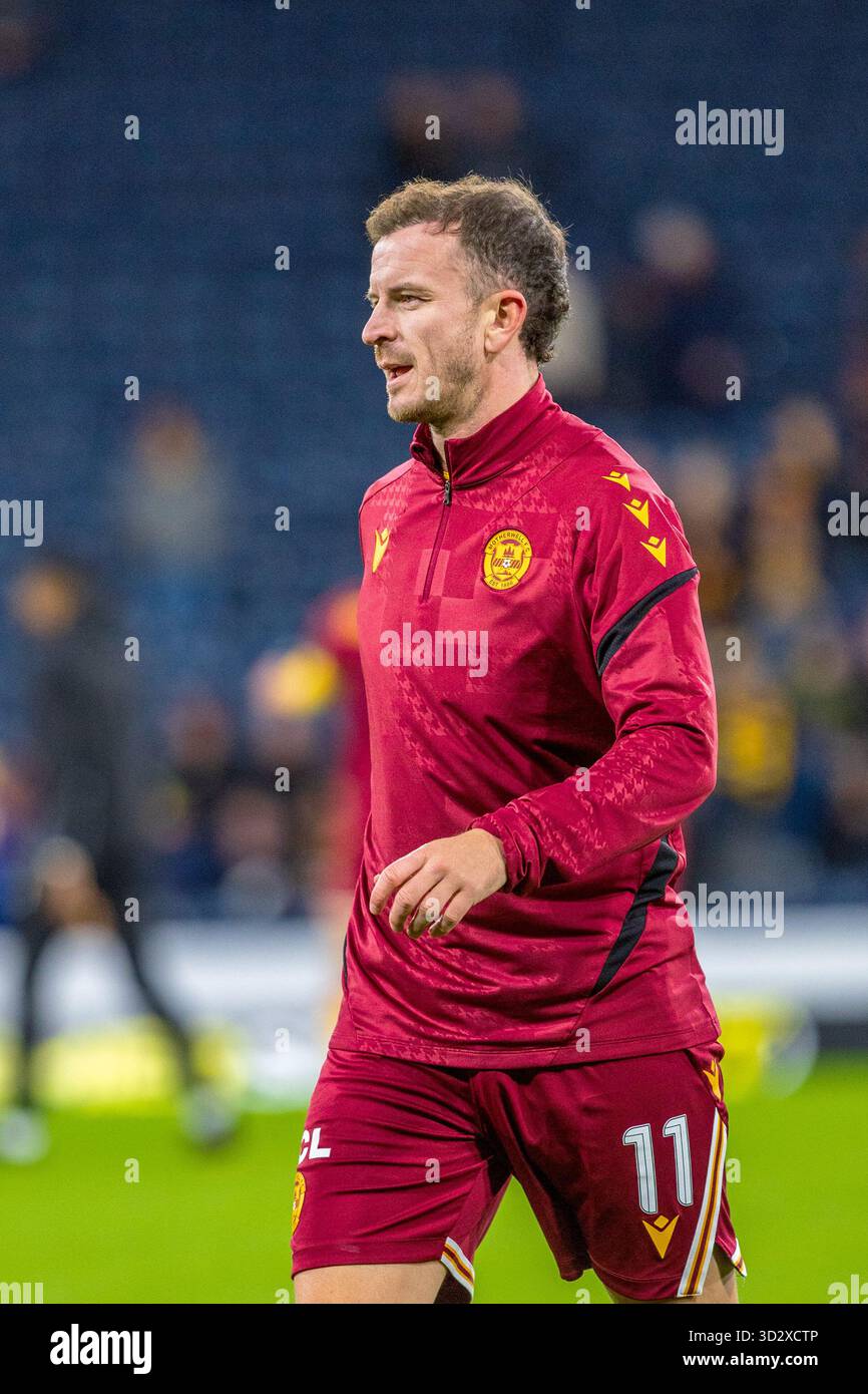 ANDY HALLIDAY, professioneller Fußballspieler, spielt derzeit für den Motherwell FC, eine Fußballmannschaft, die in der Scottish Premier Division spielt. Aufnahme von Bildern Stockfoto