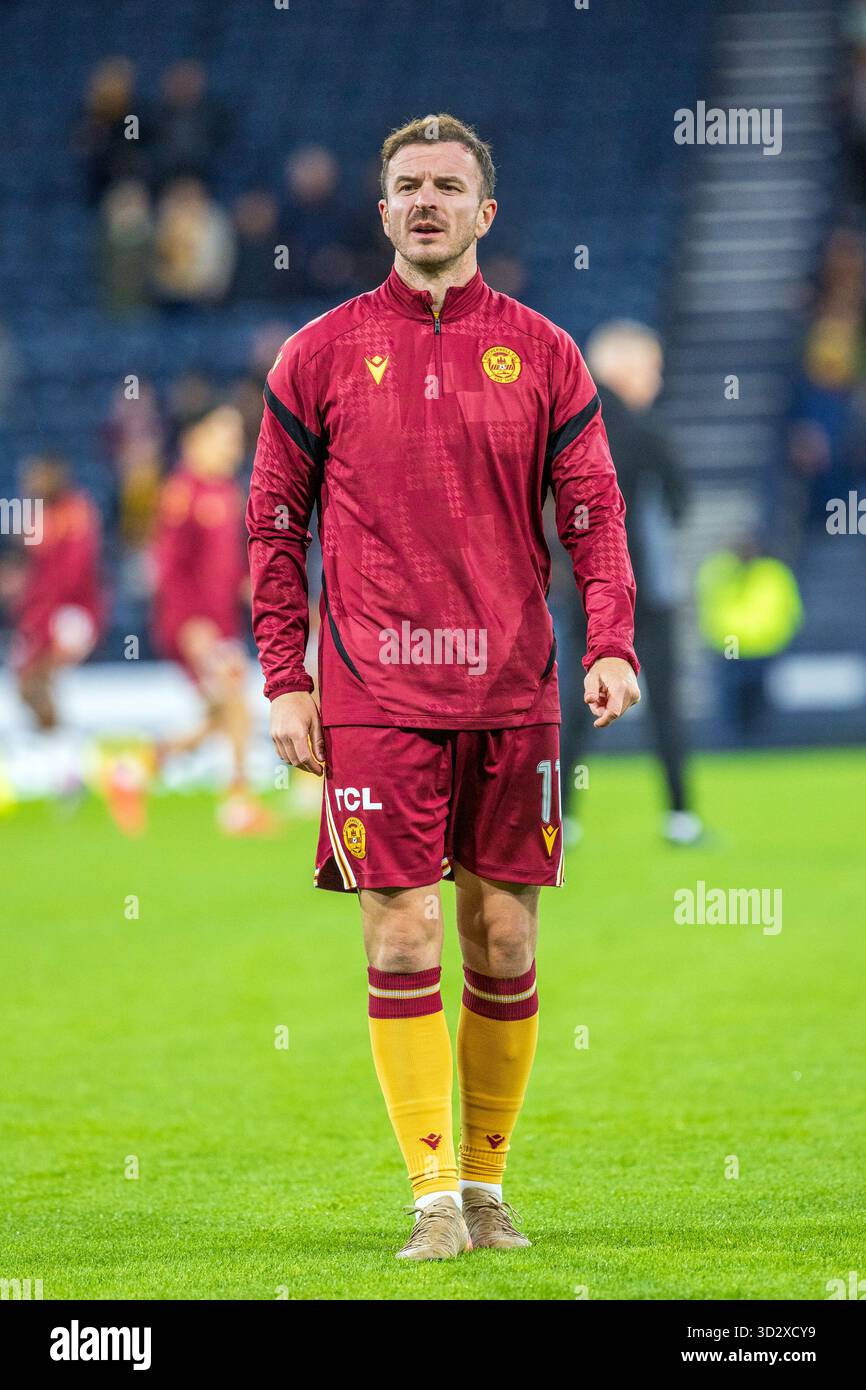 ANDY HALLIDAY, professioneller Fußballspieler, spielt derzeit für den Motherwell FC, eine Fußballmannschaft, die in der Scottish Premier Division spielt. Aufnahme von Bildern Stockfoto