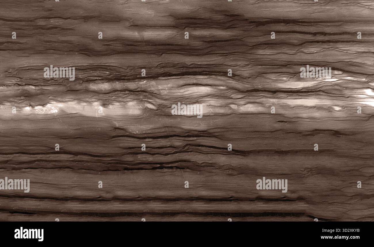 Nahaufnahme mit Mokkafusse-Steinstruktur mit komplizierten Mustern und natürlicher Eleganz Stockfoto