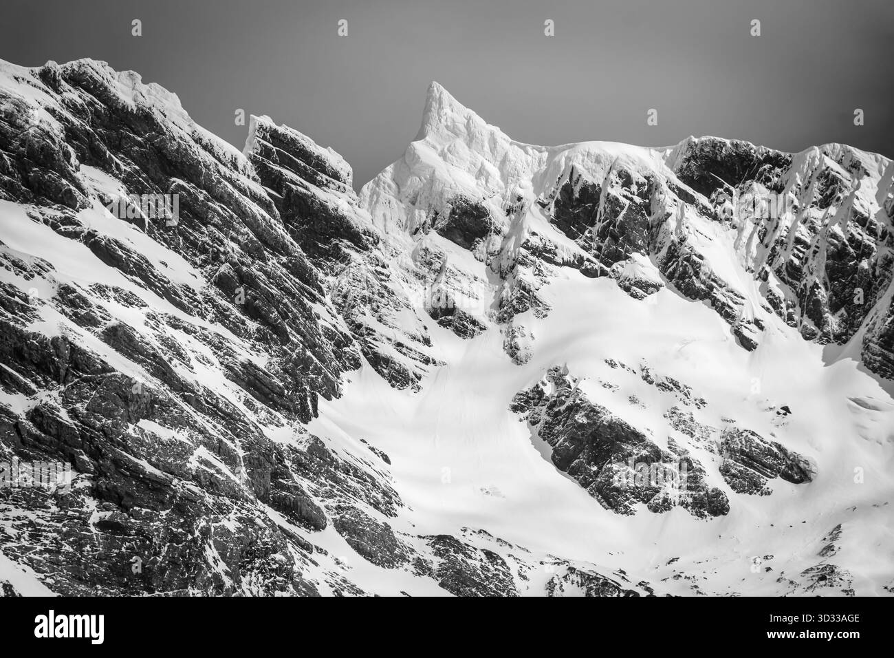 Berglandschaften der Insel Südgeorgien, Antarktis Stockfoto