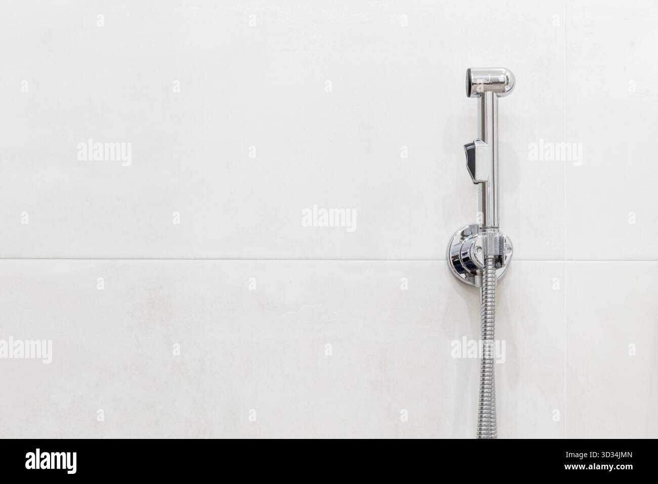 Bidet-Duschkopf. Moderne Badezimmer-Innenausstattung Stockfoto