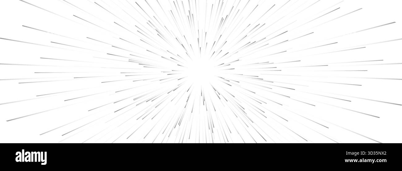 Festliches Feuerwerk auf transparentem Hintergrund. Graue Strahlen-Comic-Explosion. PNG-Halbton, Pop-Art-Effekt. Vektorabbildung Stock Vektor