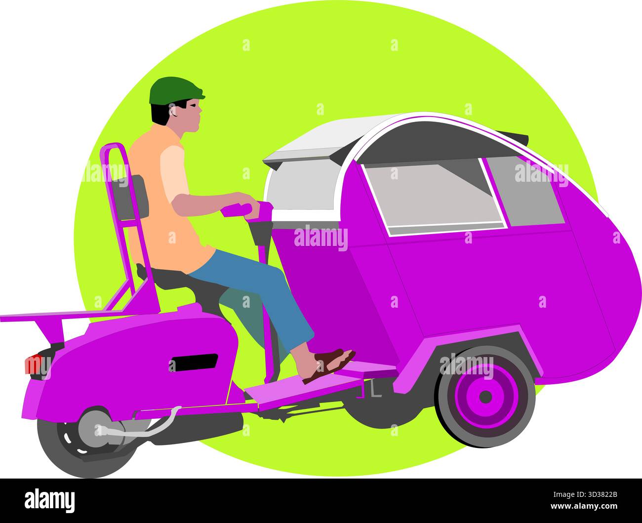 Helicak-Illustration Stock Vektor