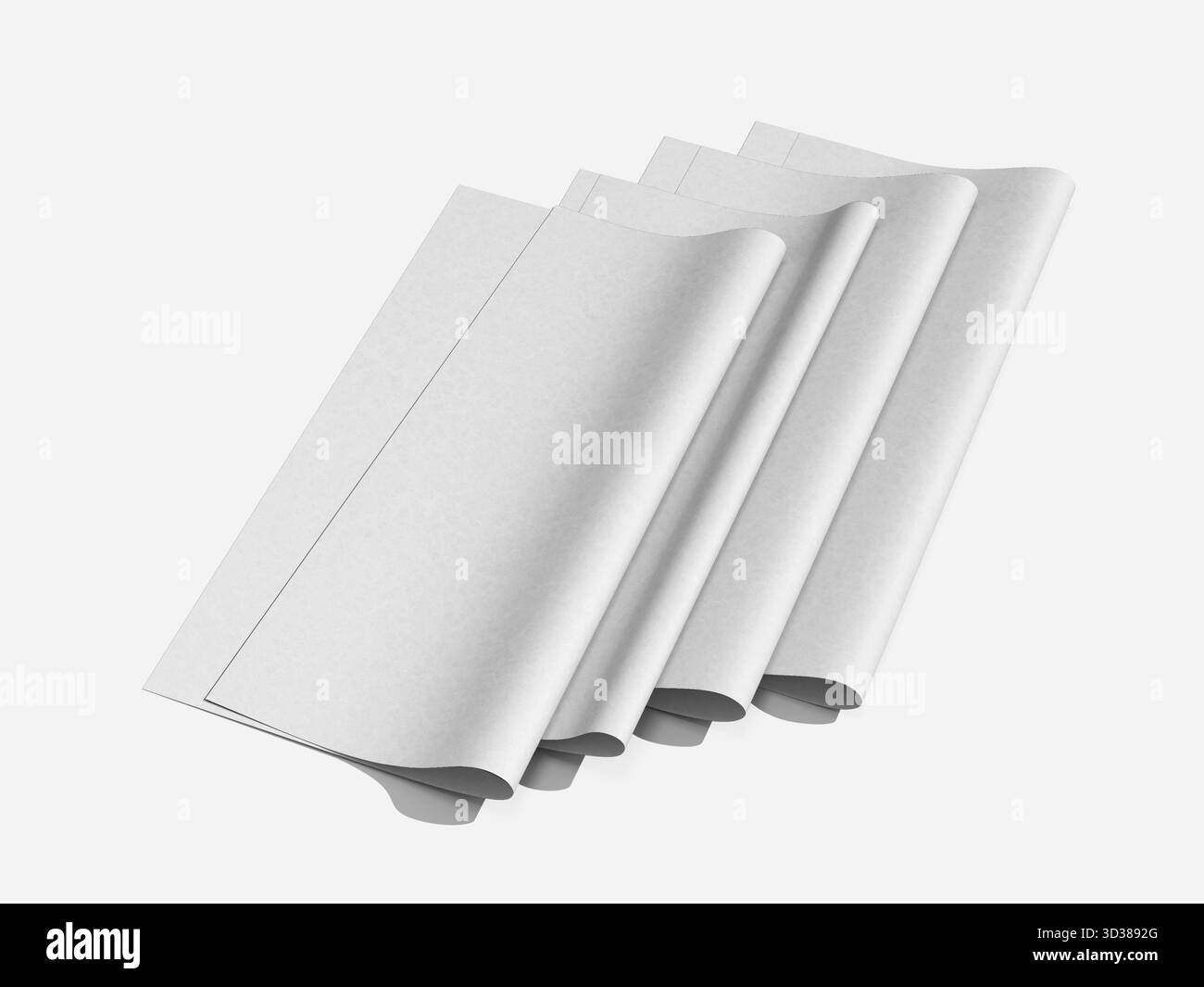 Verschiedene Fast Food Geschenkpapierrollen Mockup Verschiedene Farben Und Muster Stockfoto