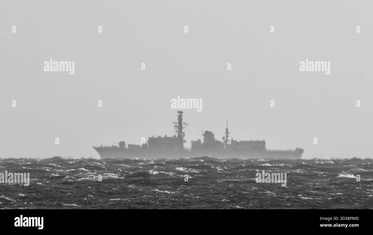 GESTEUERTE RAKETENFREGATTE Stockfoto