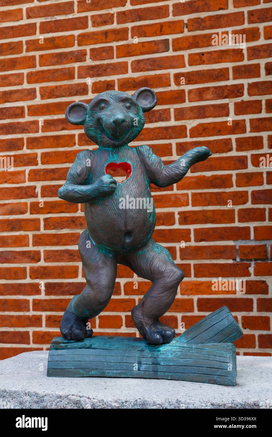 Teddybärenmuseum, Bamsemuseum in Skagen, Dänemark, Europa im Mai - Heimat von Hunderten von Teddybären mit interessanten Geschichten und Geschichte Stockfoto