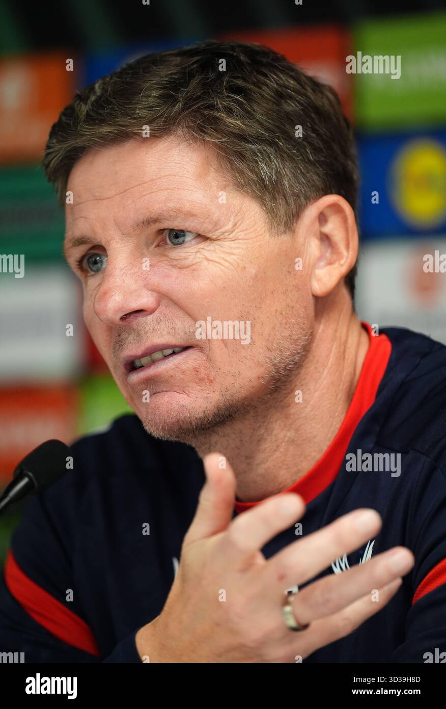Crystal Palace Manager Oliver Glasner während einer Pressekonferenz im Crystal Palace Training Ground, Beckenham. Bilddatum: Mittwoch, 5. November 2025. Stockfoto