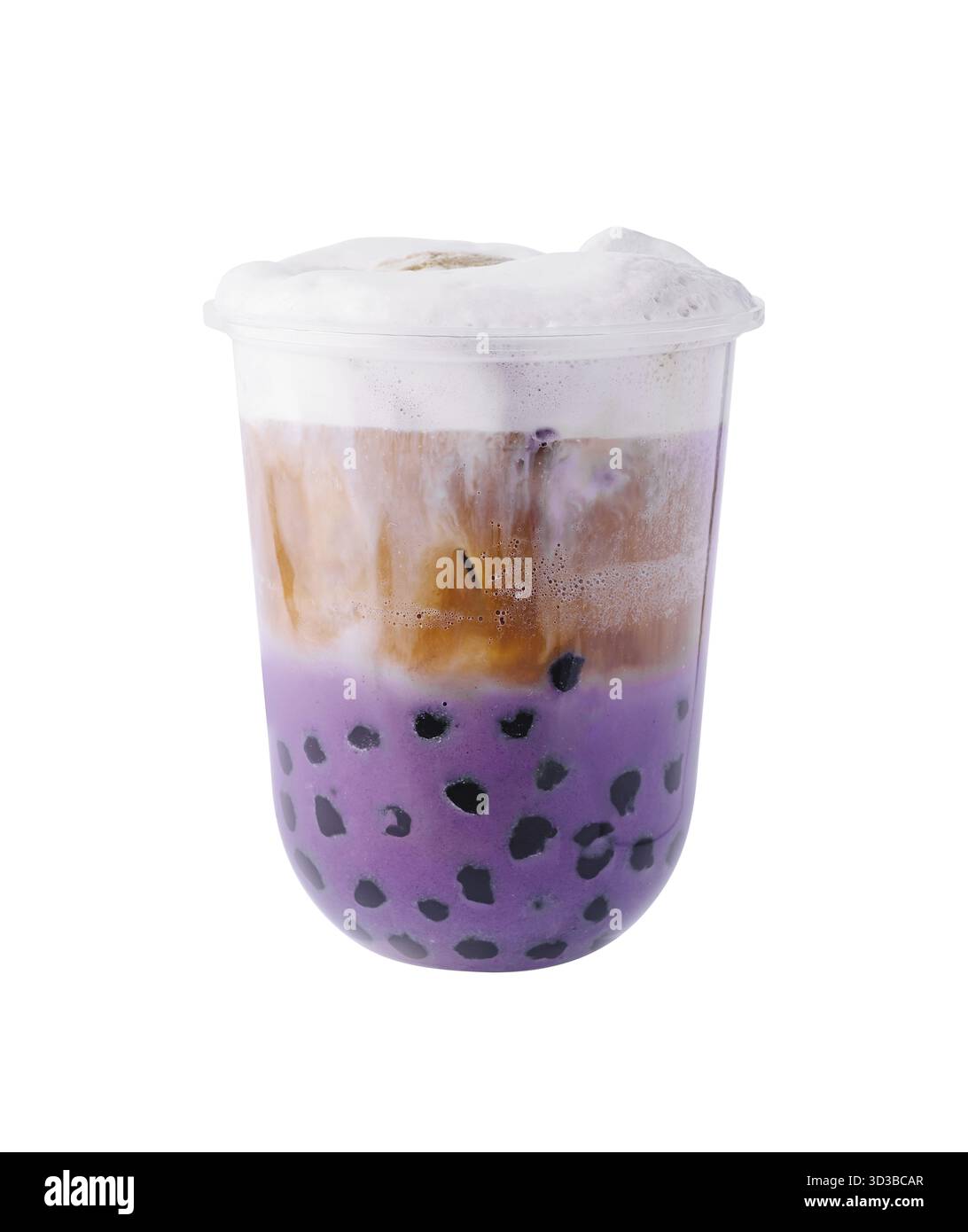 Essen, Bubble Milk Tee mit Tapiokabällchen Stockfoto