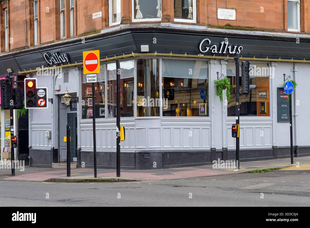 Gallus Pub, Dumbarton Road, Glasgow, Schottland, Großbritannien Stockfoto