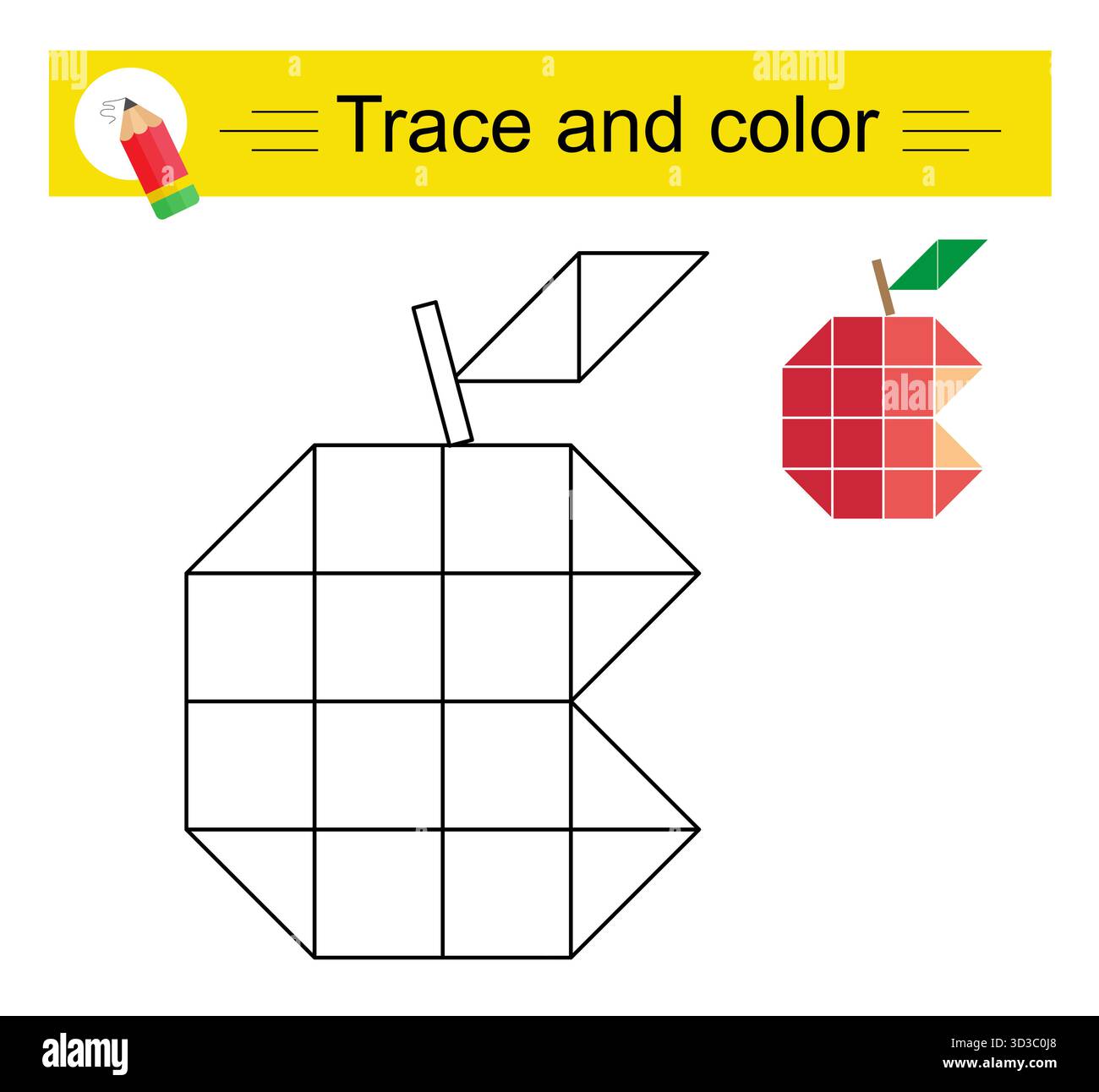 Lernspiele für Kinder Stock Vektor