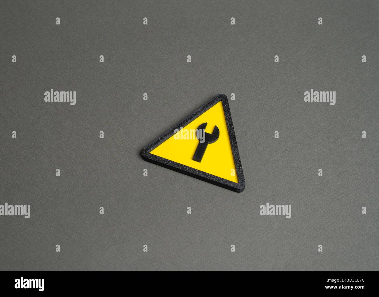 Schild zur Reparatur von Geräten. Technischer Support und Fehlerbehebung. Wartung, Systemdiagnose und Servicewiederherstellung. Industrieller Support, IT-Infrastruktur Stockfoto