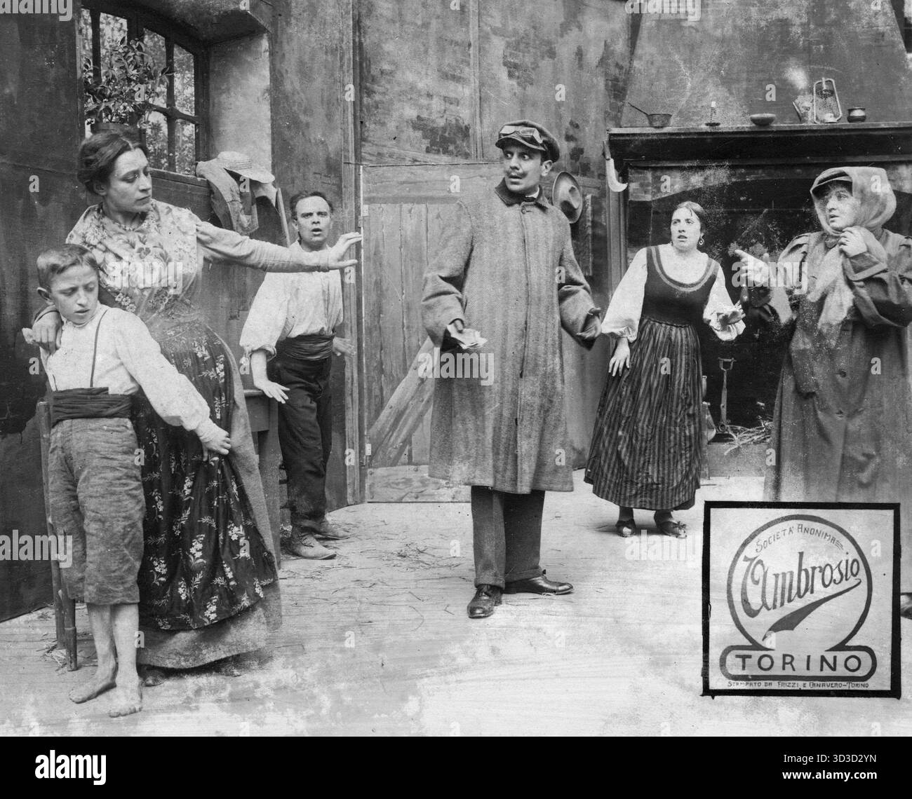 La Ambrosio Film Fu una compagnia di produzione cinematografica italiana, una delle Prime in assoluto nella storia del cinema italiano, attiva nei primi decenni del XX secolo. Stockfoto