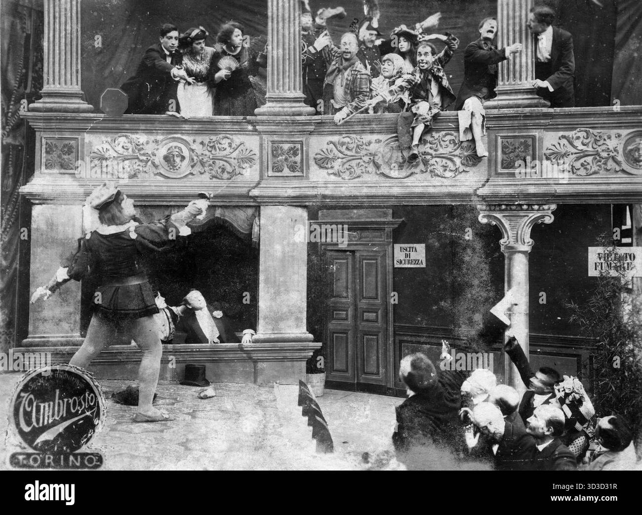 La Ambrosio Film Fu una compagnia di produzione cinematografica italiana, una delle Prime in assoluto nella storia del cinema italiano, attiva nei primi decenni del XX secolo. Stockfoto