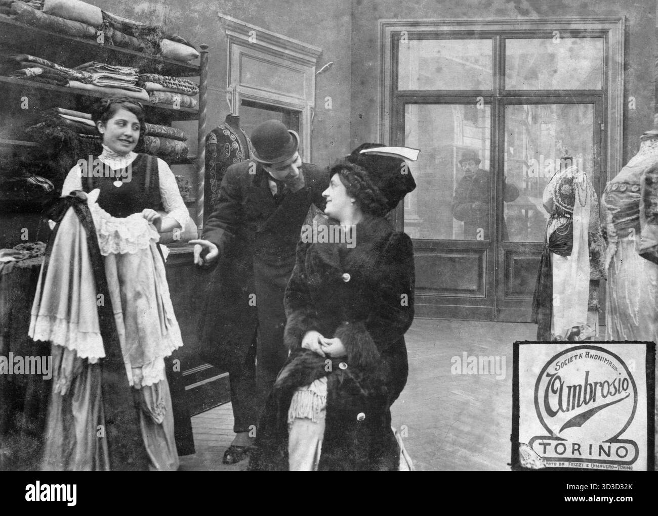 La Ambrosio Film Fu una compagnia di produzione cinematografica italiana, una delle Prime in assoluto nella storia del cinema italiano, attiva nei primi decenni del XX secolo. Stockfoto