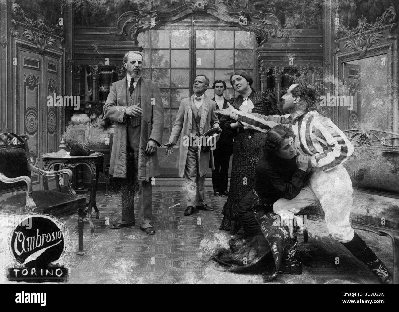 La Ambrosio Film Fu una compagnia di produzione cinematografica italiana, una delle Prime in assoluto nella storia del cinema italiano, attiva nei primi decenni del XX secolo. Stockfoto