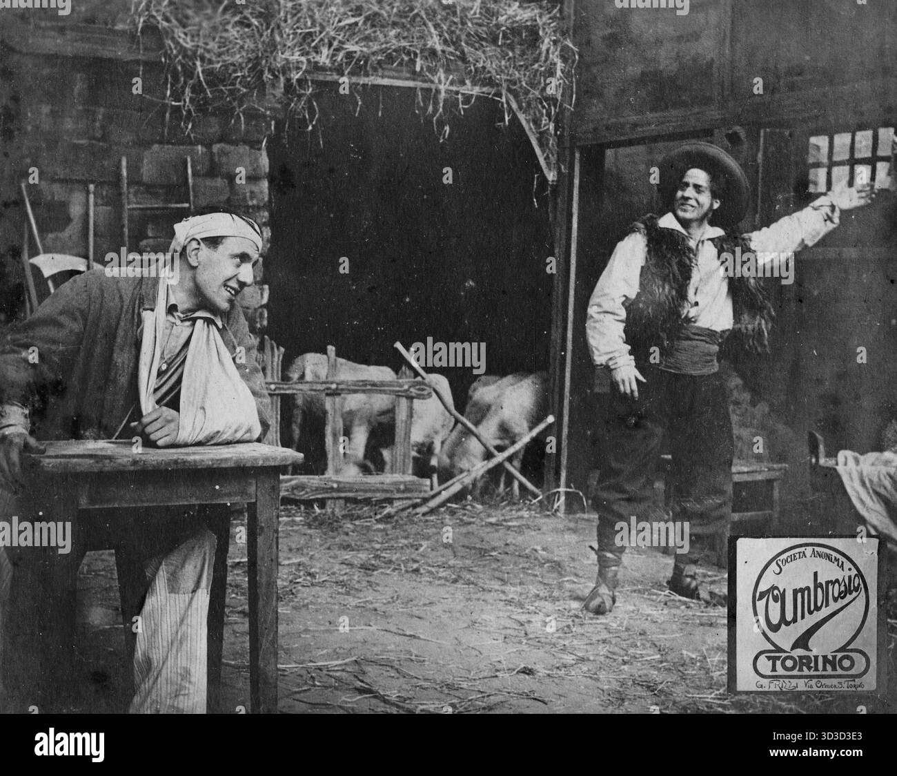 La Ambrosio Film Fu una compagnia di produzione cinematografica italiana, una delle Prime in assoluto nella storia del cinema italiano, attiva nei primi decenni del XX secolo. Stockfoto