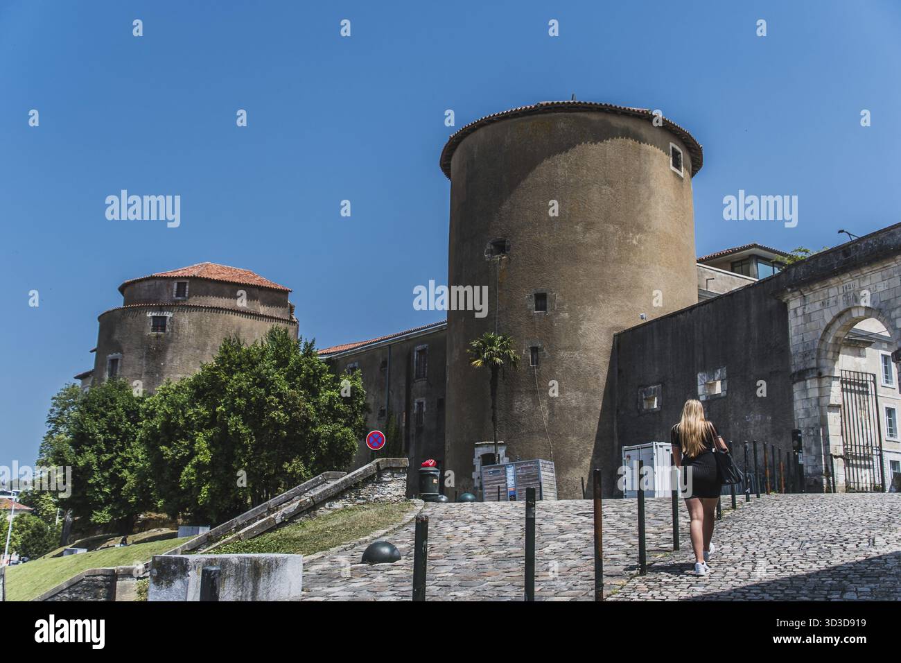 Chateau-Neuf im Stadtzentrum von Bayonne in Nouvelle-Aquitaine in Frankreich Stockfoto