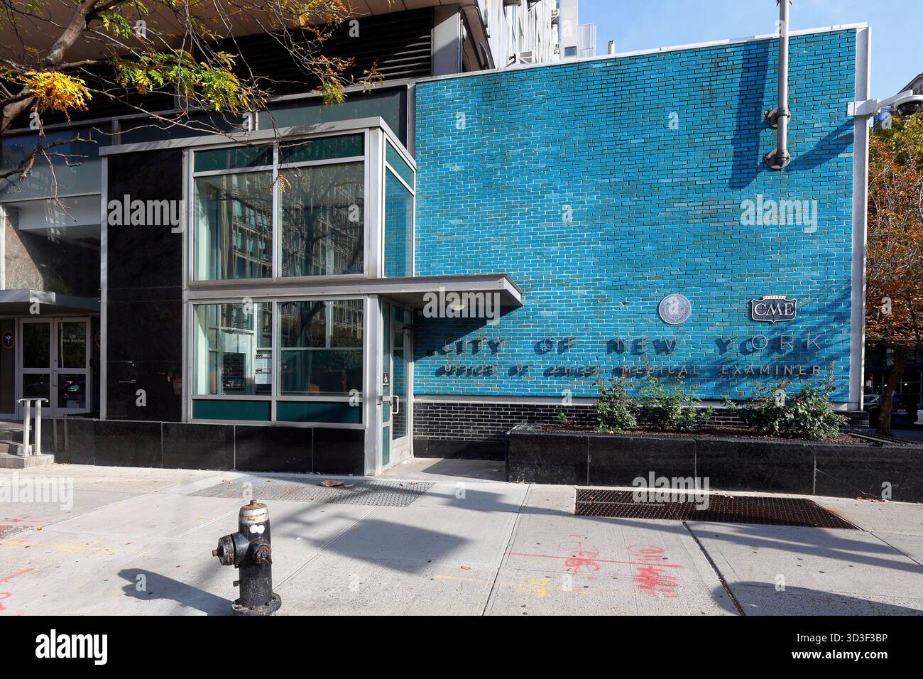 NYC Büro des Chief Medical Examiner, 520 First Ave, New York. Stockfoto