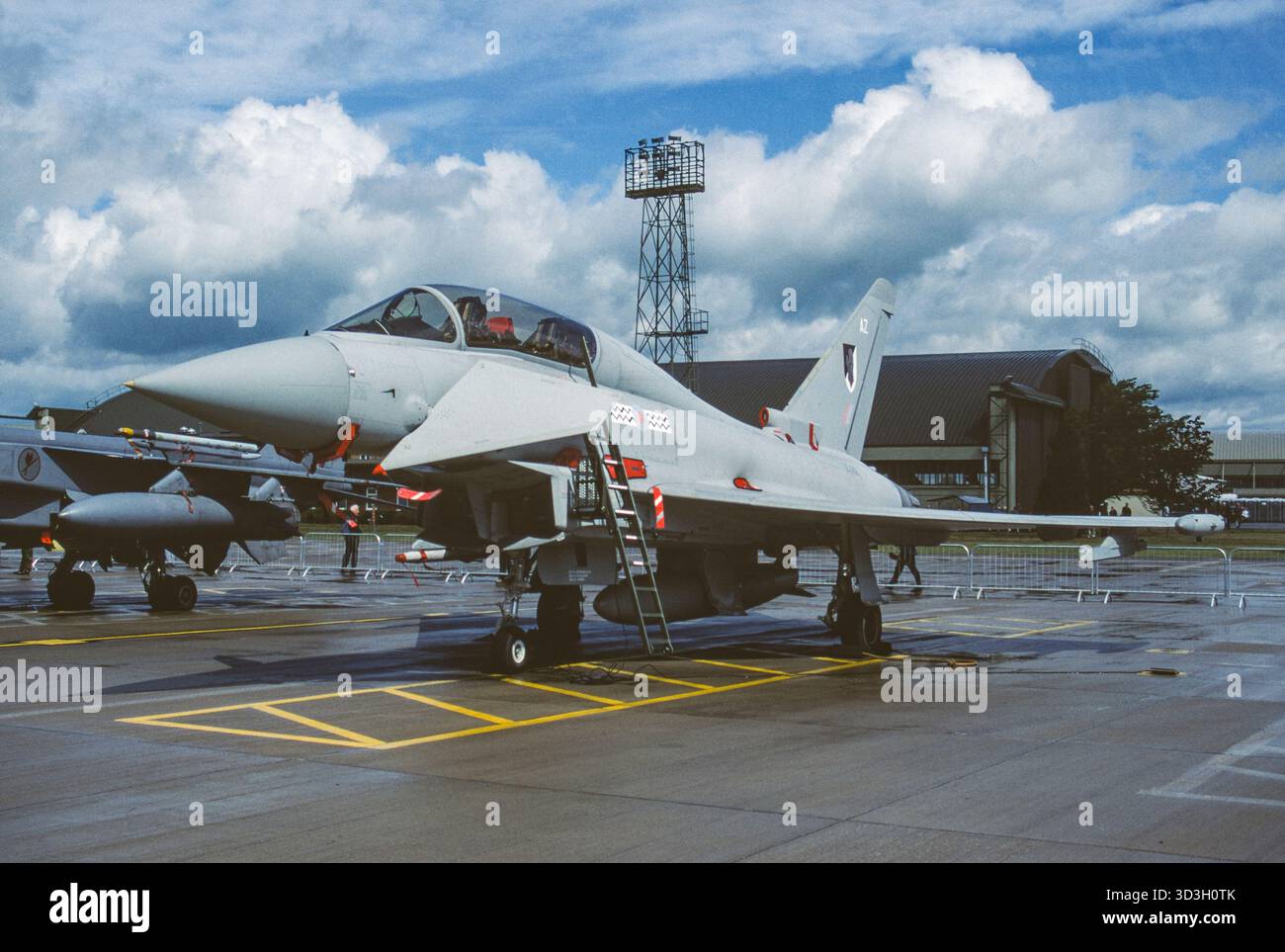 Vintage Typhoon Schnelljäger-Mehrzweck-Jet-Flugzeug bei RAF Coningsby im Jahr 2006 Stockfoto