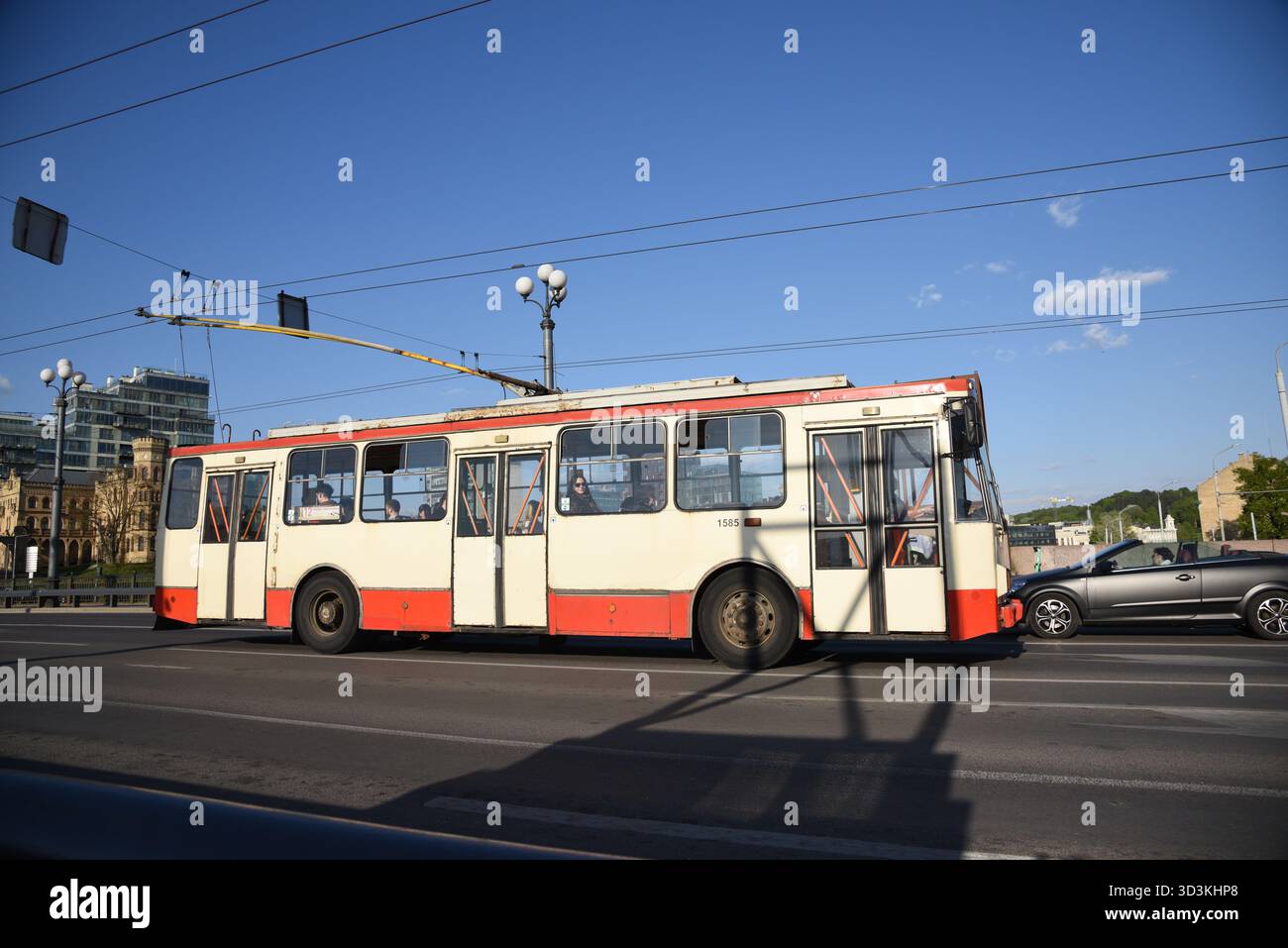 Skoda 14Tr Trolleybus Stockfoto