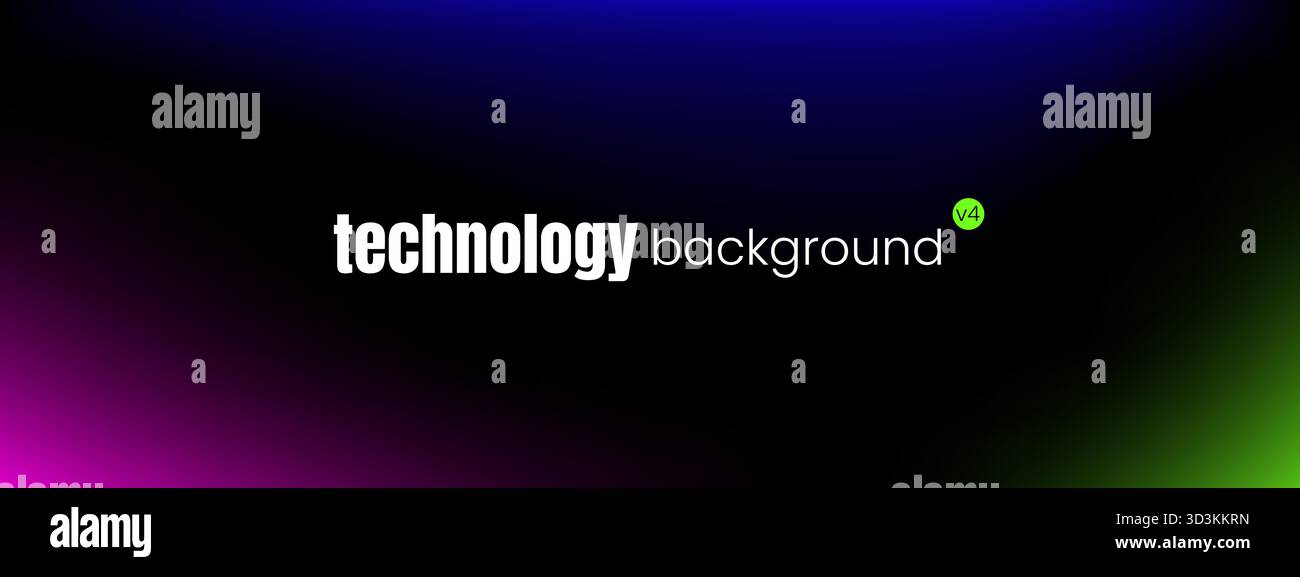 Ein dunkler und einfacher ppt-Farbverlauf mit einem abstrakten Hintergrund in aurora Blau und Grün für ein modernes Design. Stock Vektor