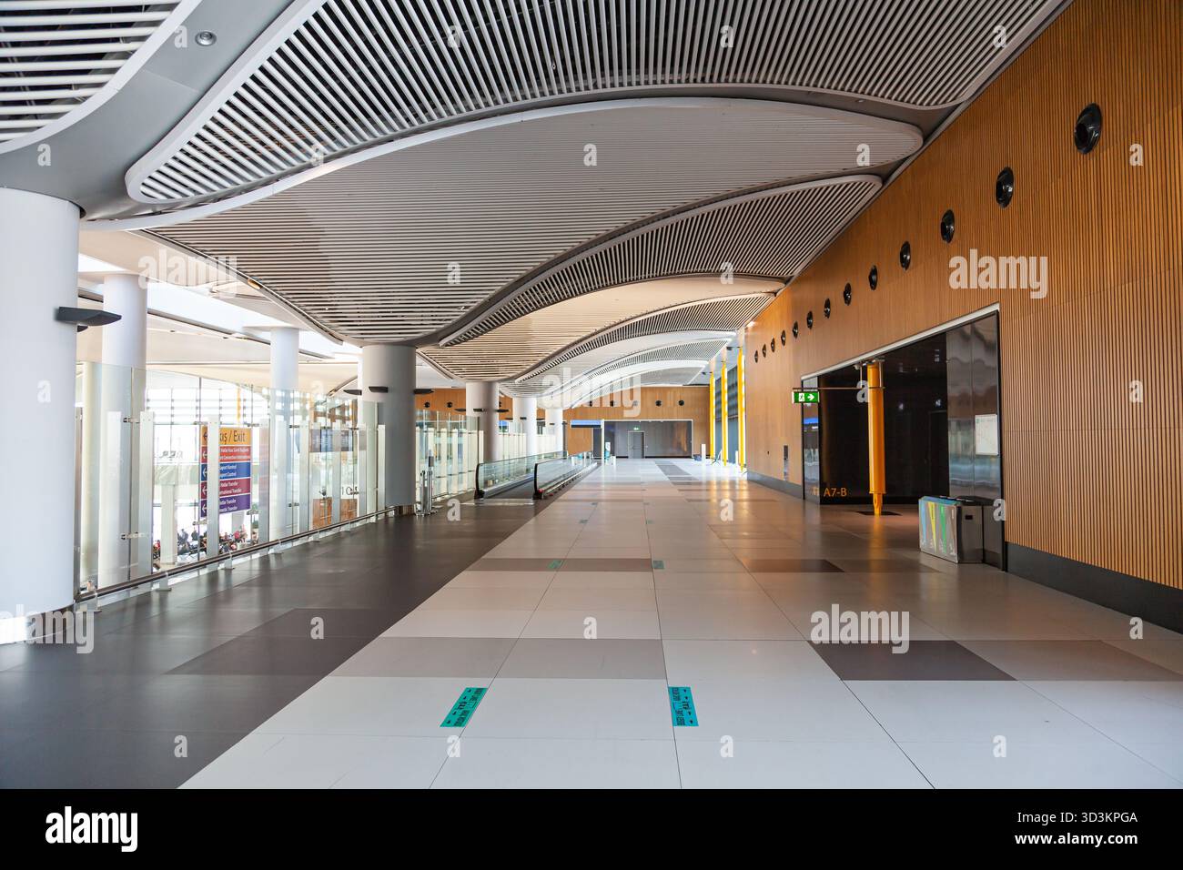 Das Innere des neuen Flughafens in Istanbul. Stockfoto