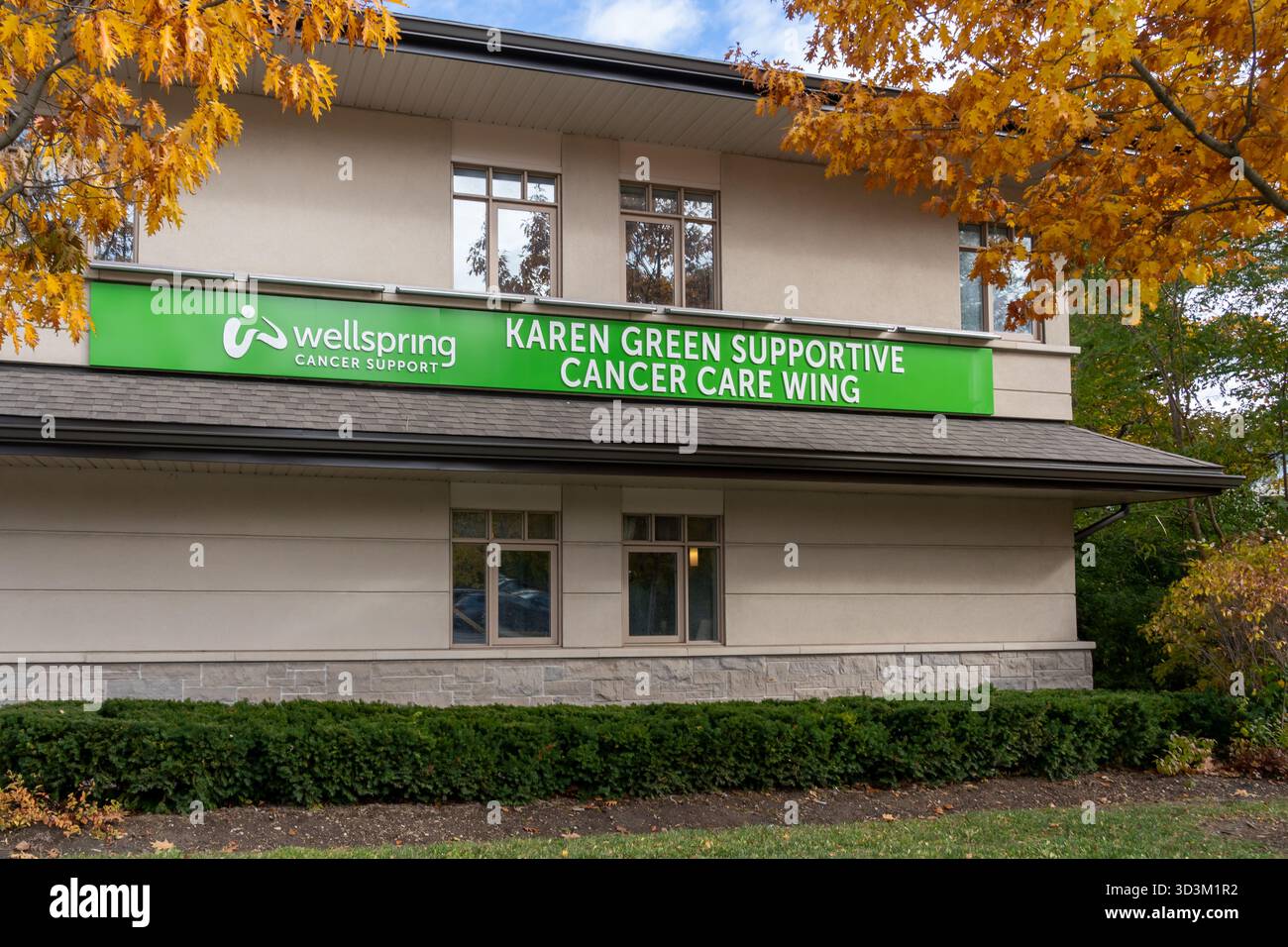 Wellspring Cancer Support Karen Green Supportive Cancer Care Wing Building am Sunnybrook Hospital in Toronto Stockfoto