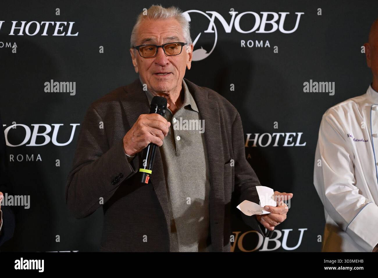 Robert de Niro nahm am 6. November 2025 an der Eröffnung des Nobu Hotels im Nobu Hotel Rome in Rom Teil Stockfoto