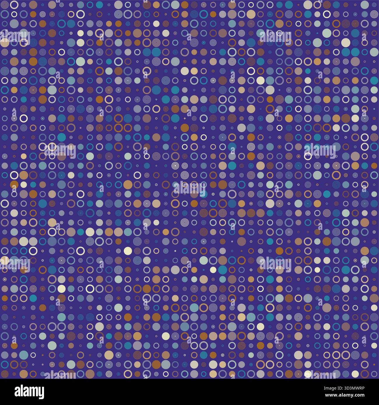 Geometrischer Hintergrund. Verschiedene Stile von Kreisen in mehreren Farben. Leuchtendes Lila, Grau und Burgunderrot. Große Vektorillustration. Stock Vektor