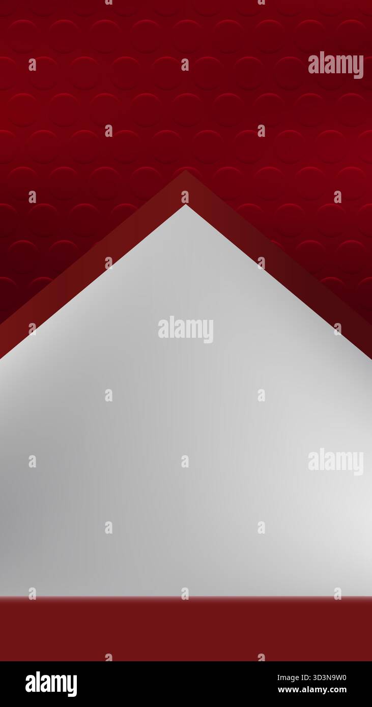 Abstrakte geometrische Vektor-Hintergrund-Vorlage Moderne rote und graue Dreieck-Design für Unternehmenspräsentation, Web-Banner und Creative Technology Cove Stock Vektor