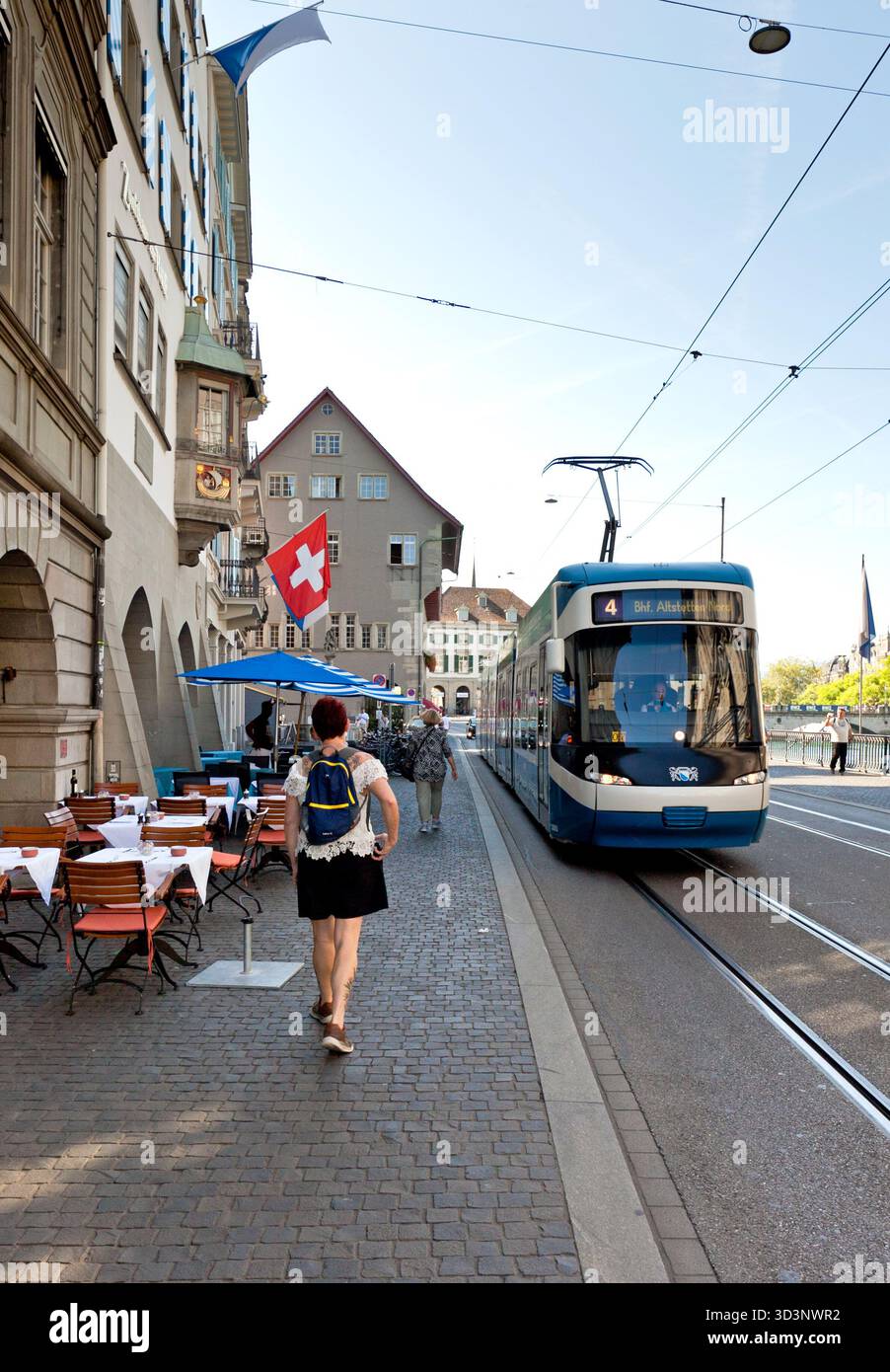 Fotos rund um die Schweizer Hauptstadt Zürich während eines europäischen Urlaubs in der Schweiz im Jahr 2023 Stockfoto