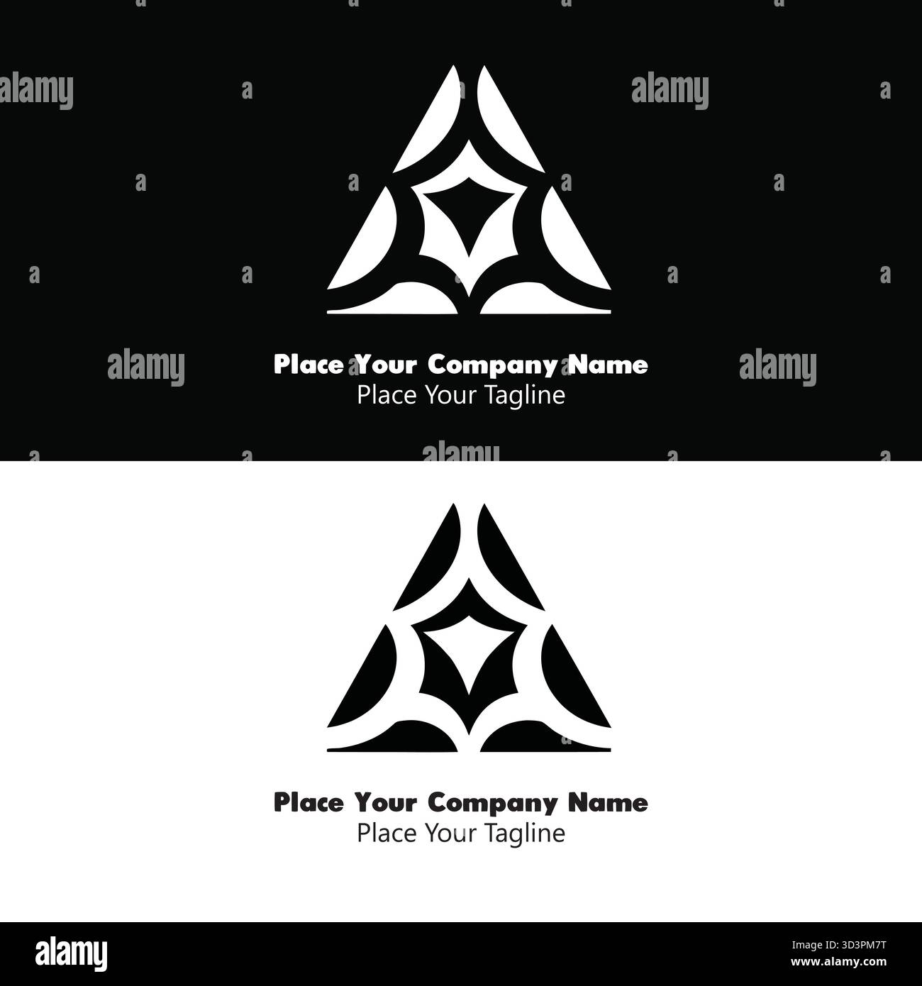 Abstrakter geometrischer Buchstabe Ein Logo mit auffälligen Linien und symmetrischem Monogramm. Ideal für professionelles Branding und moderne Unternehmensidentität. Stock Vektor