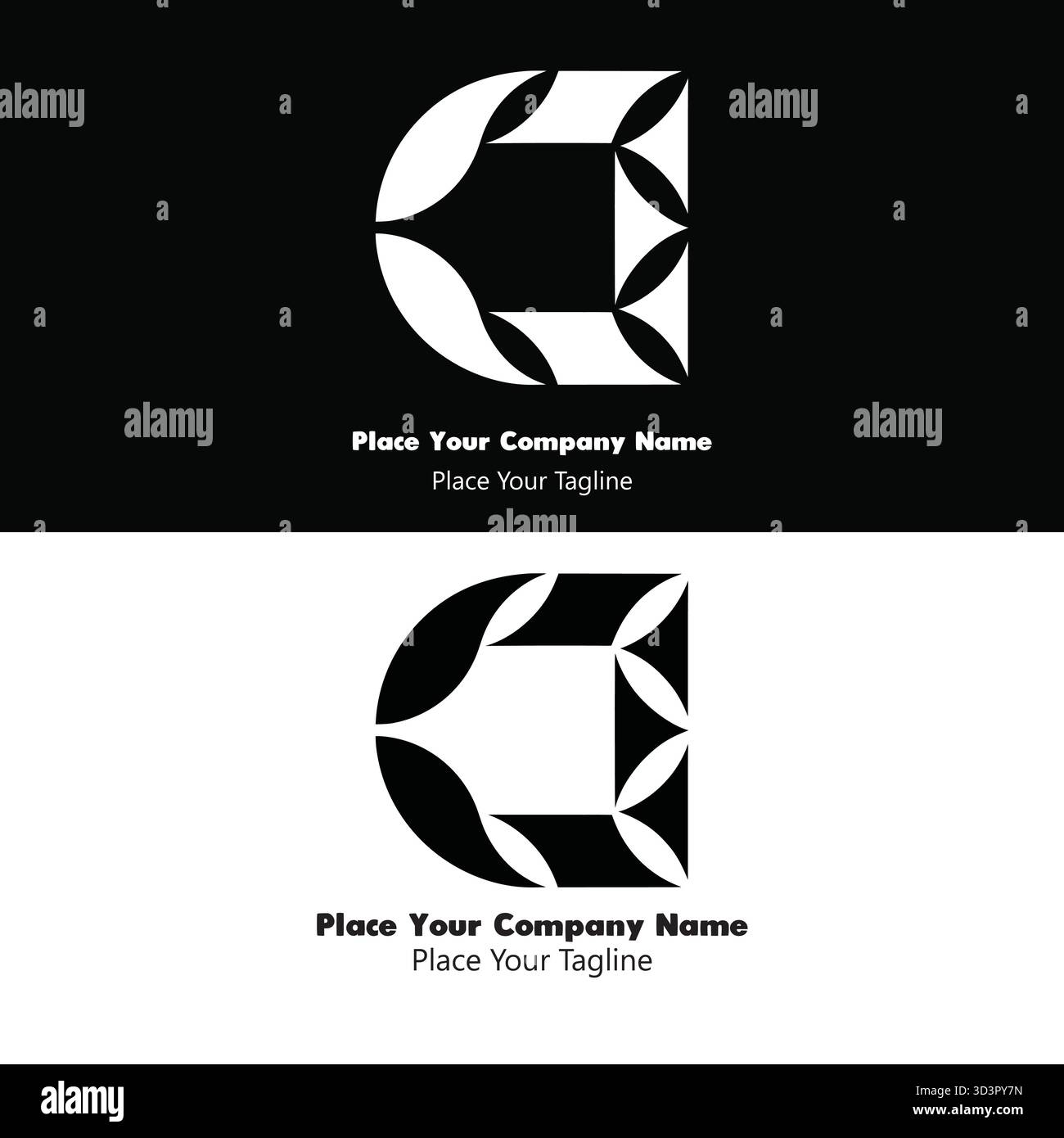 Elegantes G-Logo mit geometrischem Buchstaben und minimaler Linienführung. Ideal für Corporate, Digital oder Startup Branding im Vektorformat. Stock Vektor